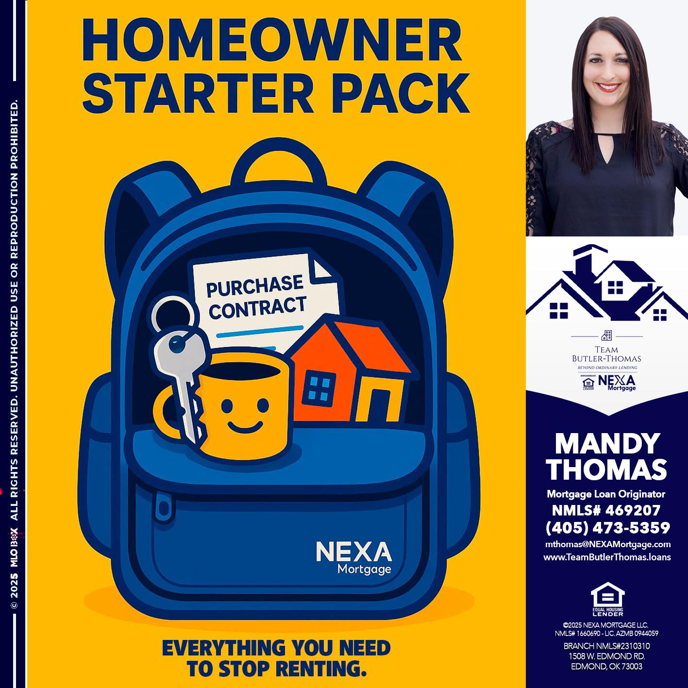 NEED A HOMEOWNER PACK.. - Mandy Thomas -Branch Manager