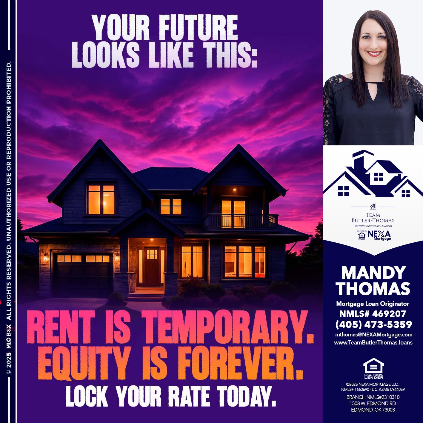 YOUR FUTURE - Mandy Thomas -Branch Manager