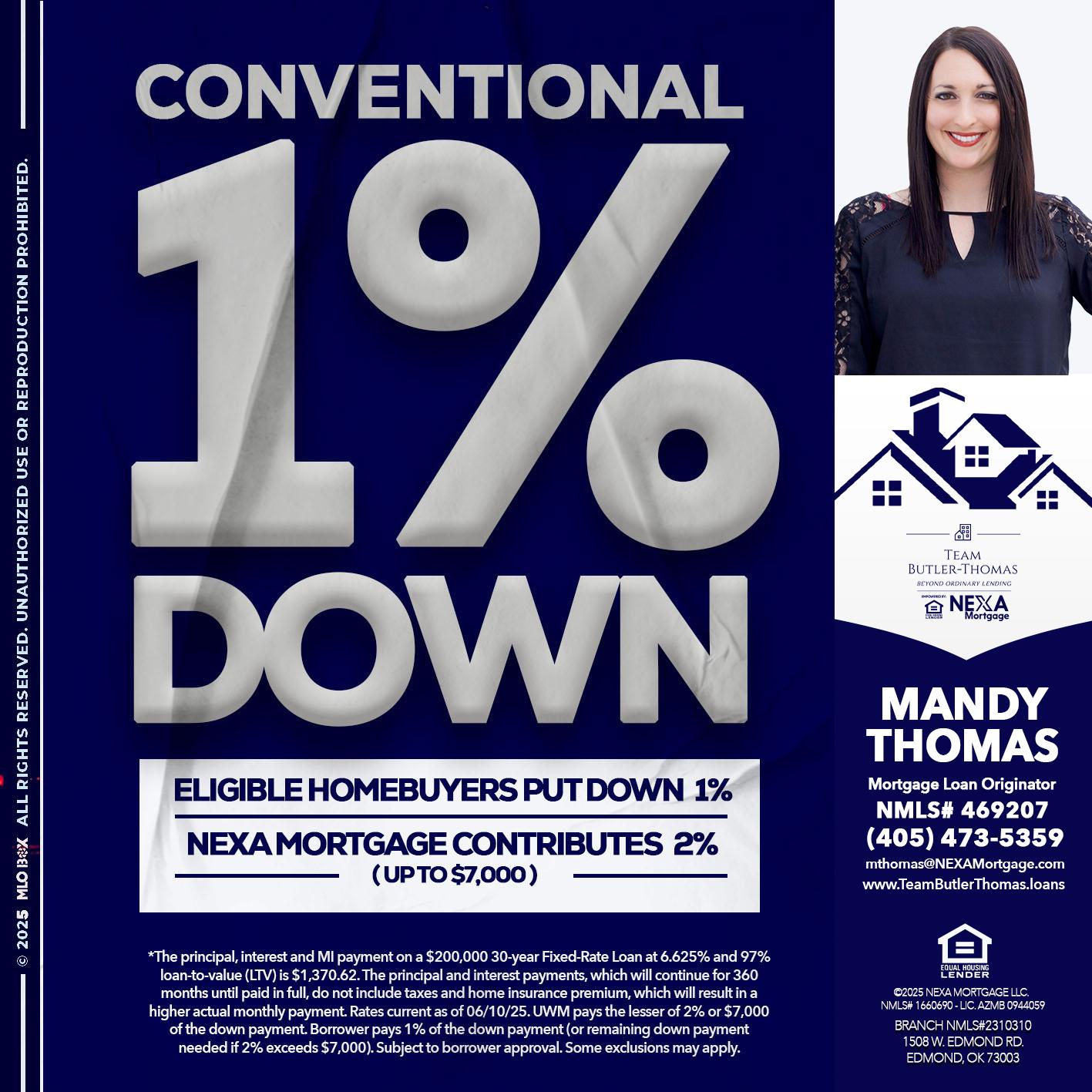 CONVENTIONAL - Mandy Thomas -Branch Manager