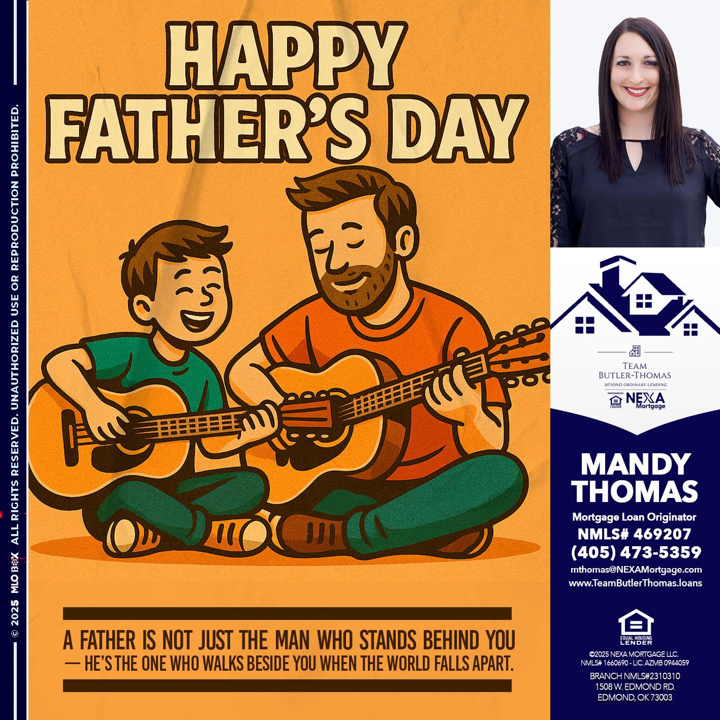 HAPPY FATHERS DAY - Mandy Thomas -Branch Manager