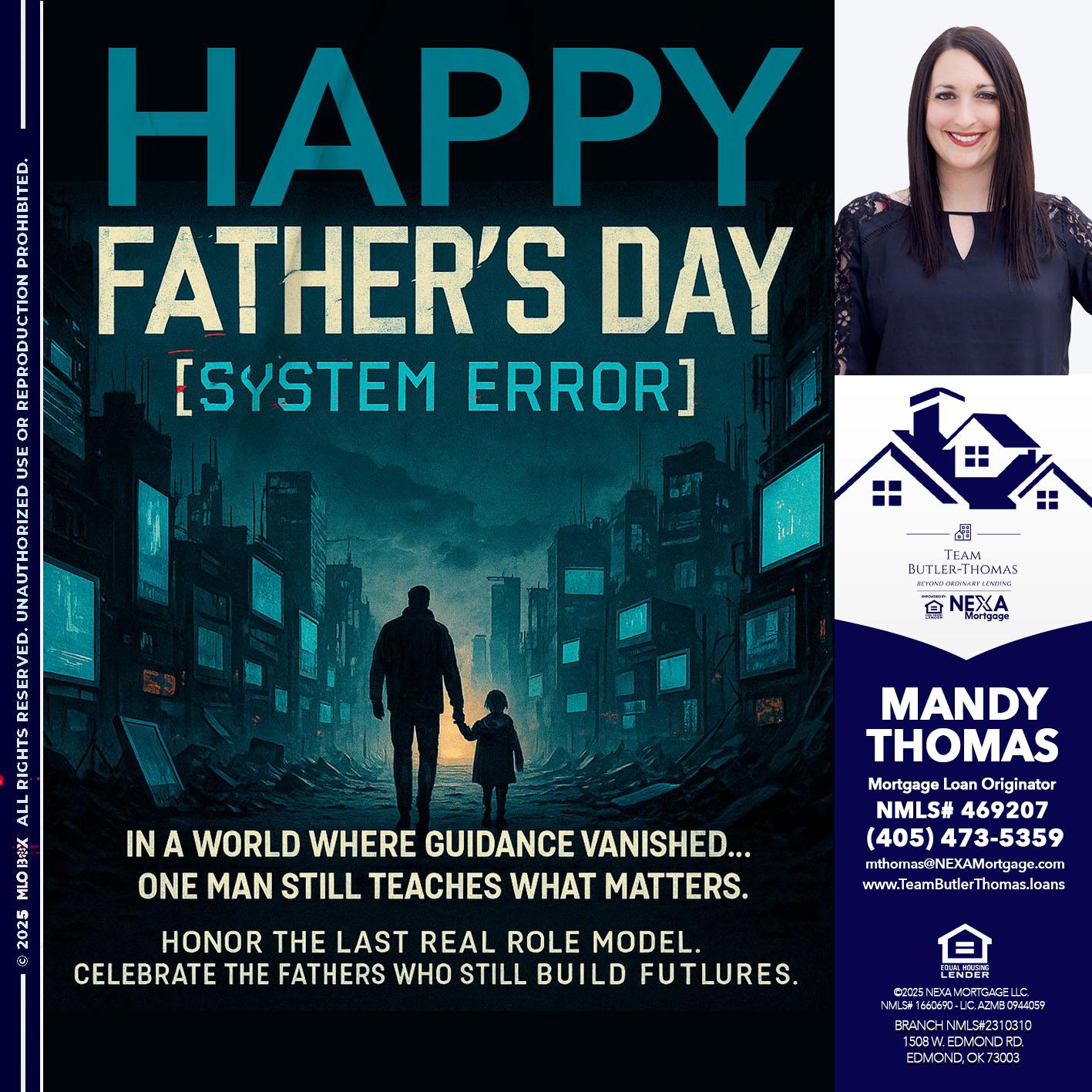 HAPPY FATHERS DAY - Mandy Thomas -Branch Manager