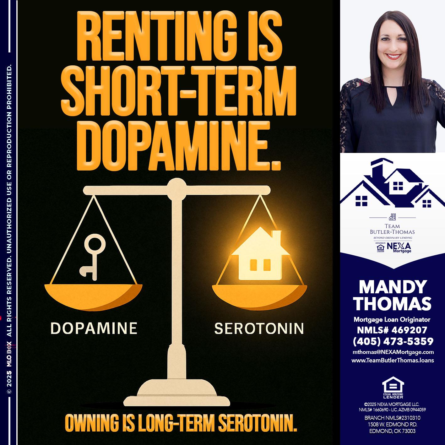 RENTING IS SHORT TERM - Mandy Thomas -Branch Manager