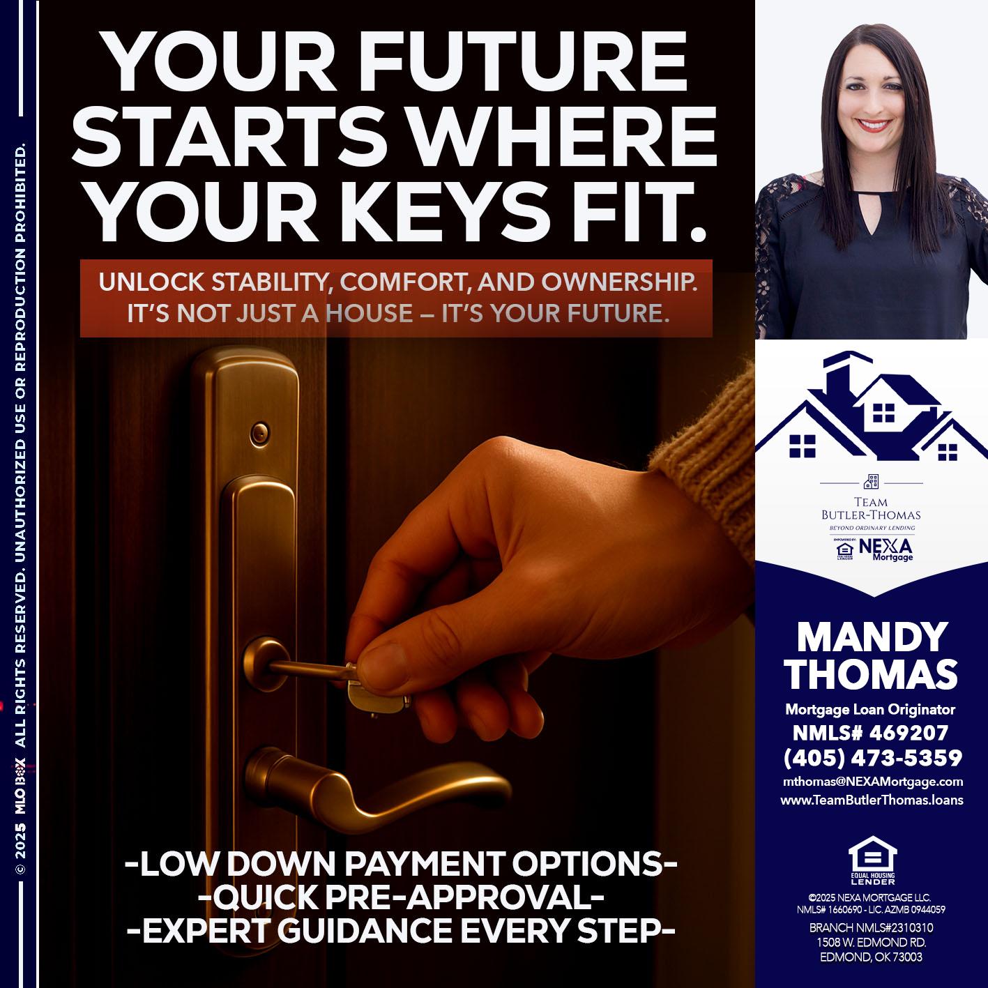 YOUR FUTURE - Mandy Thomas -Branch Manager