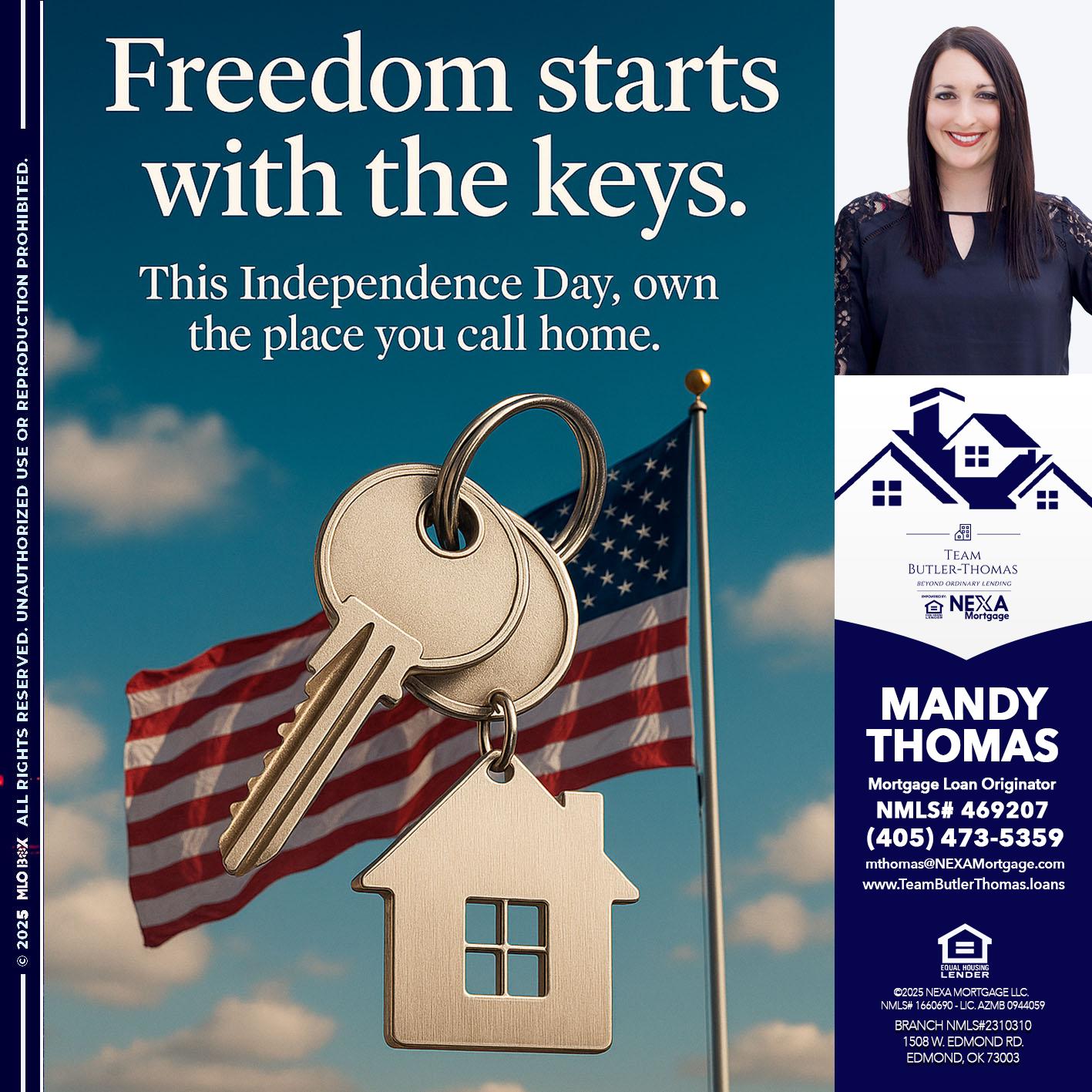 FREEDOM STARTS - Mandy Thomas -Branch Manager