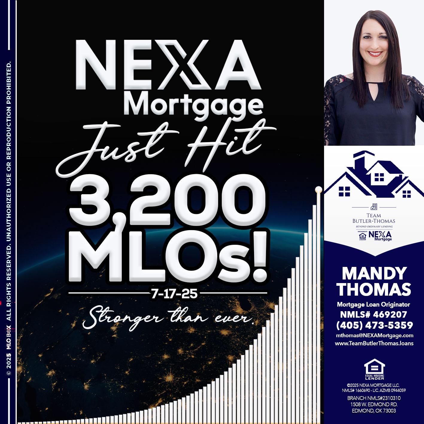 3200 MLOs - Mandy Thomas -Branch Manager