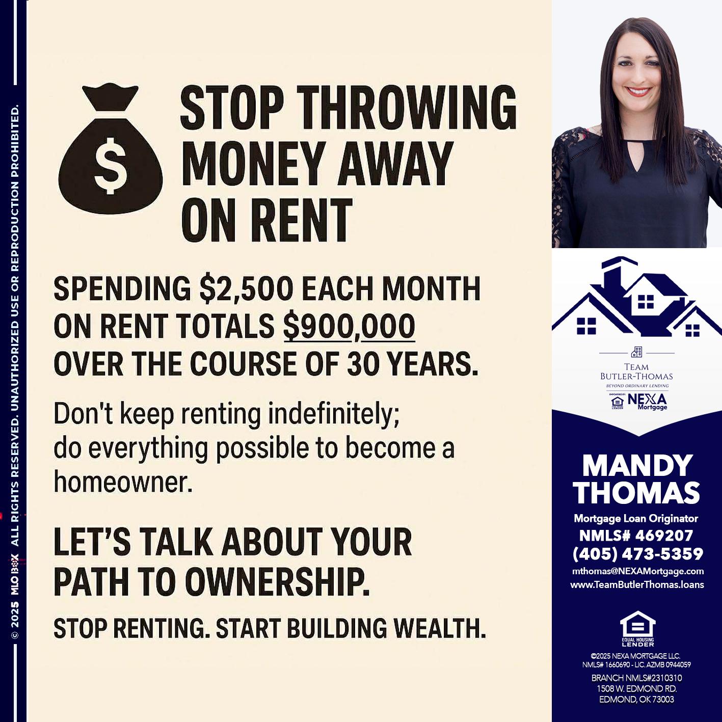 STOP THROWING - Mandy Thomas -Branch Manager