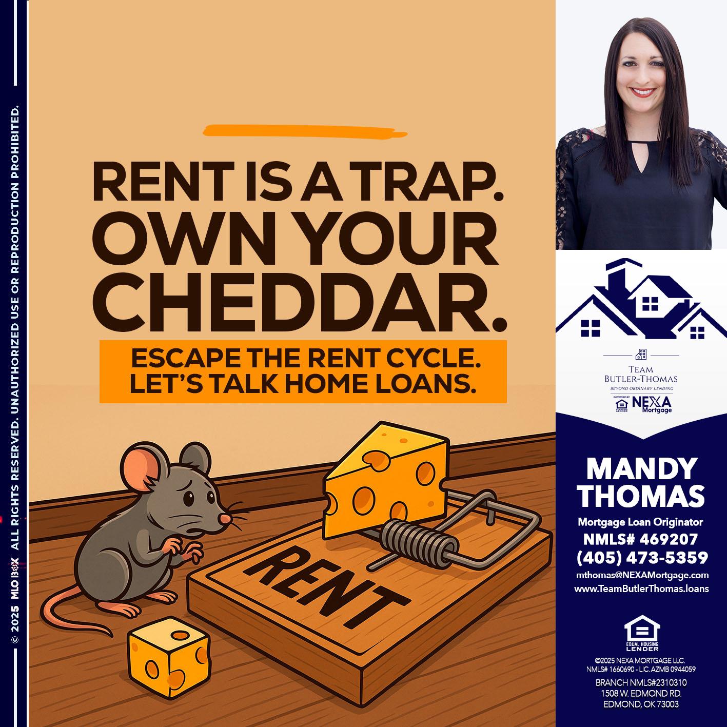 RENT IS TRAP - Mandy Thomas -Branch Manager