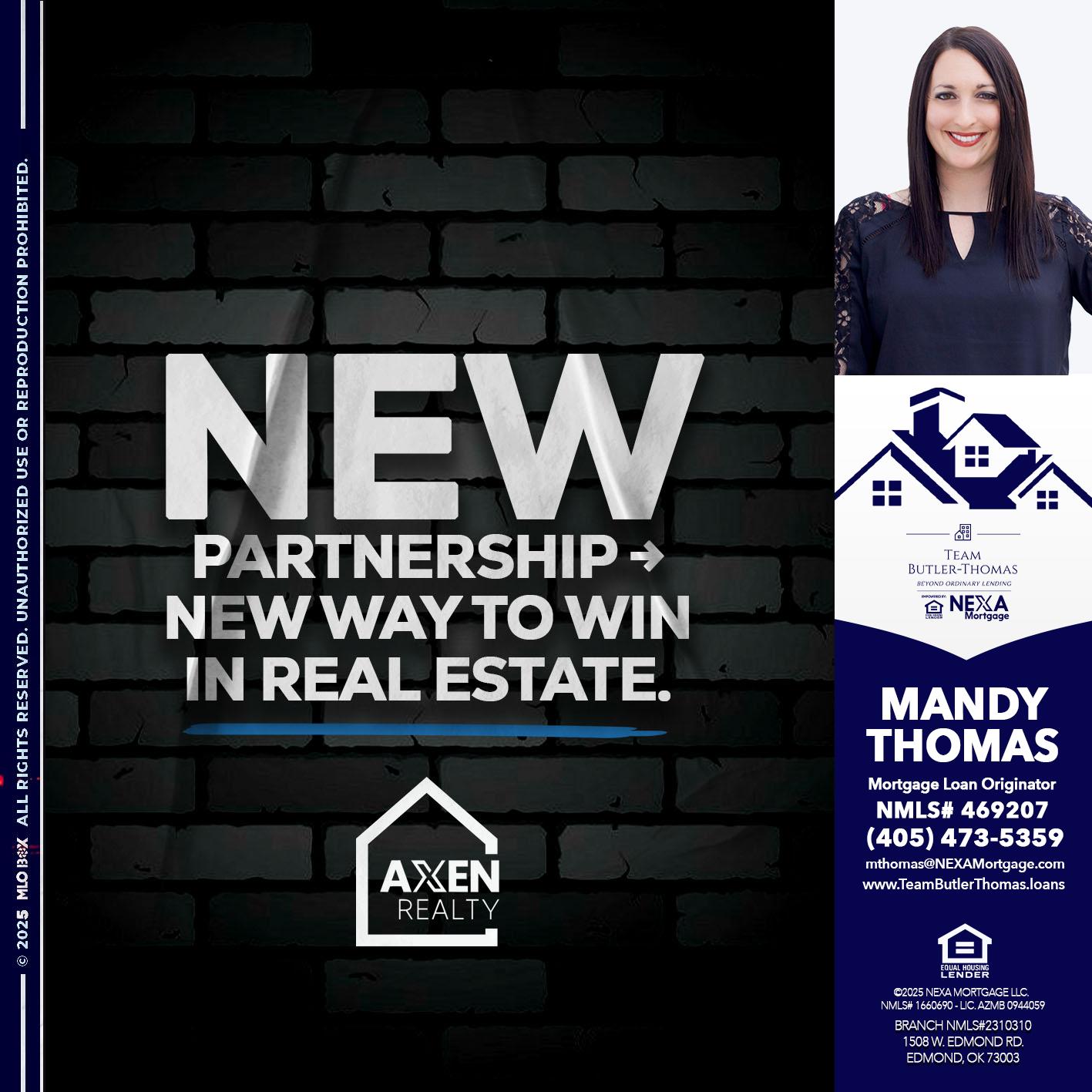 new partnership - Mandy Thomas -Branch Manager