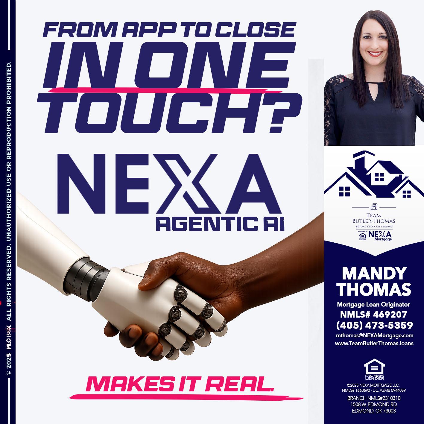 IN ONE TOUCH - Mandy Thomas -Branch Manager