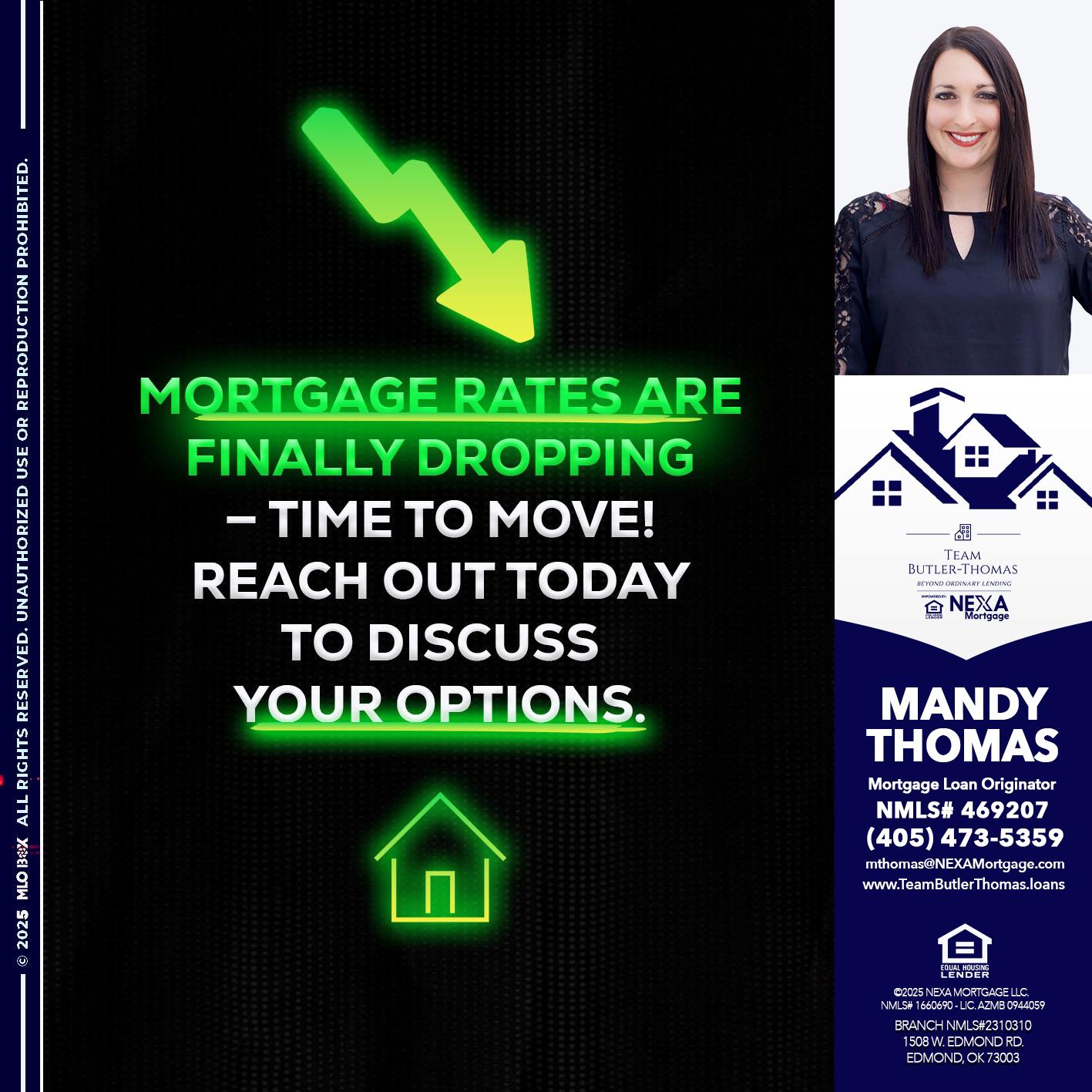 MORTGAGE RATES - Mandy Thomas -Branch Manager
