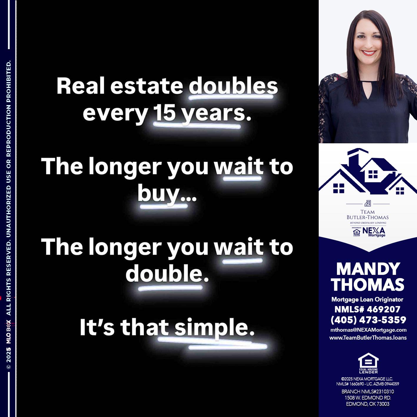 REAL ESTATE - Mandy Thomas -Branch Manager