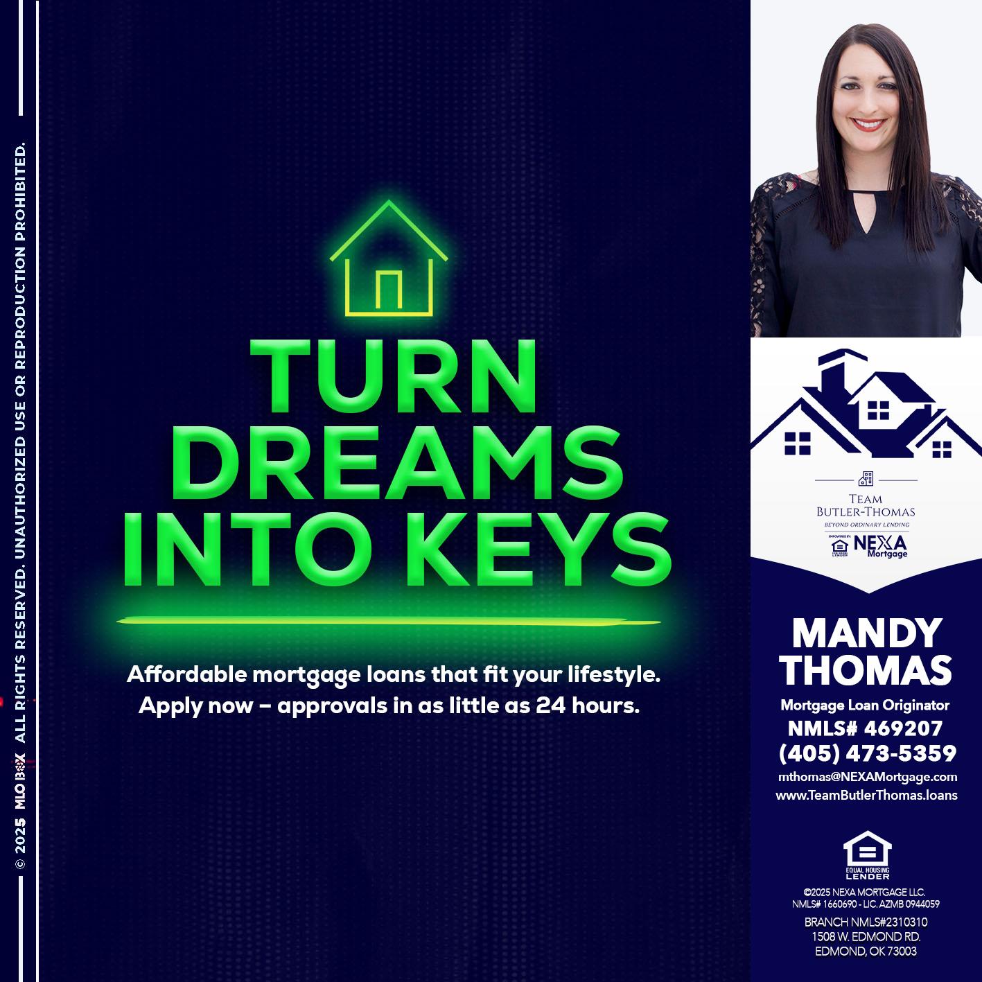 turn dreams - Mandy Thomas -Branch Manager