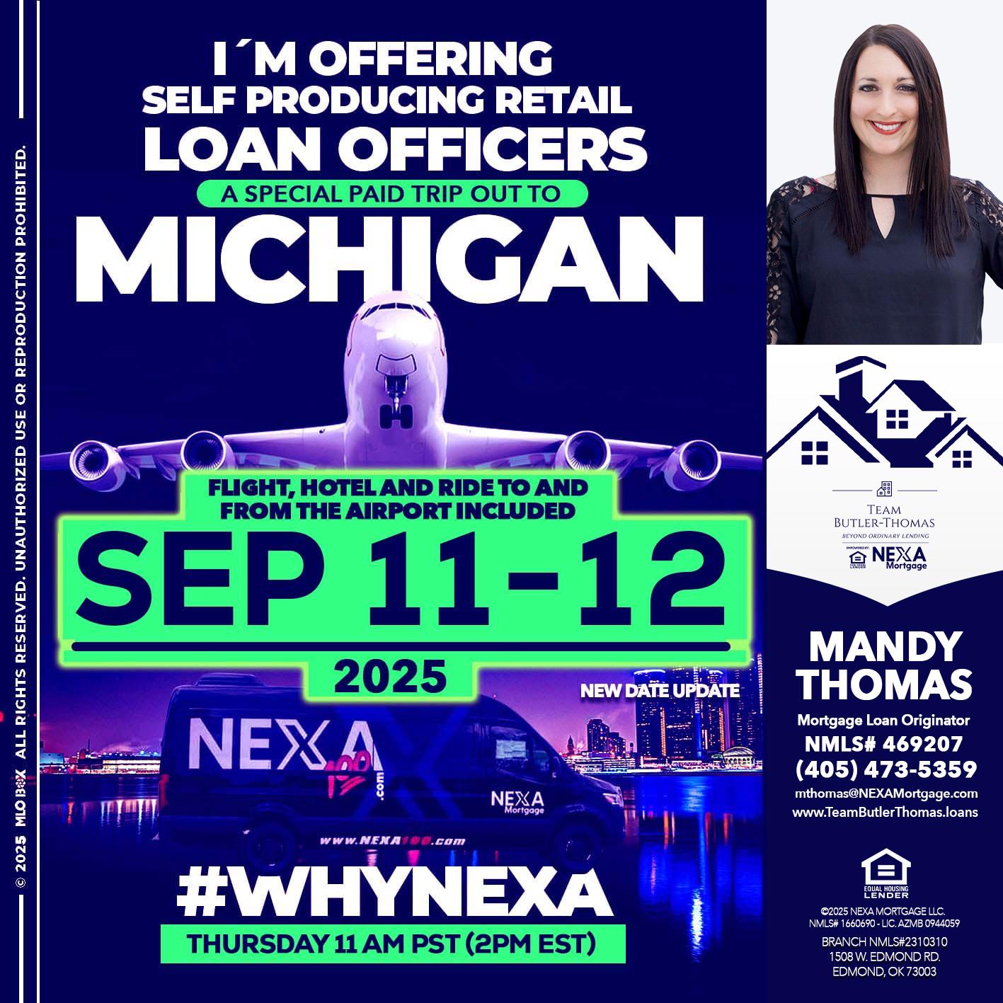 michigan sep 11-12 - Mandy Thomas -Branch Manager