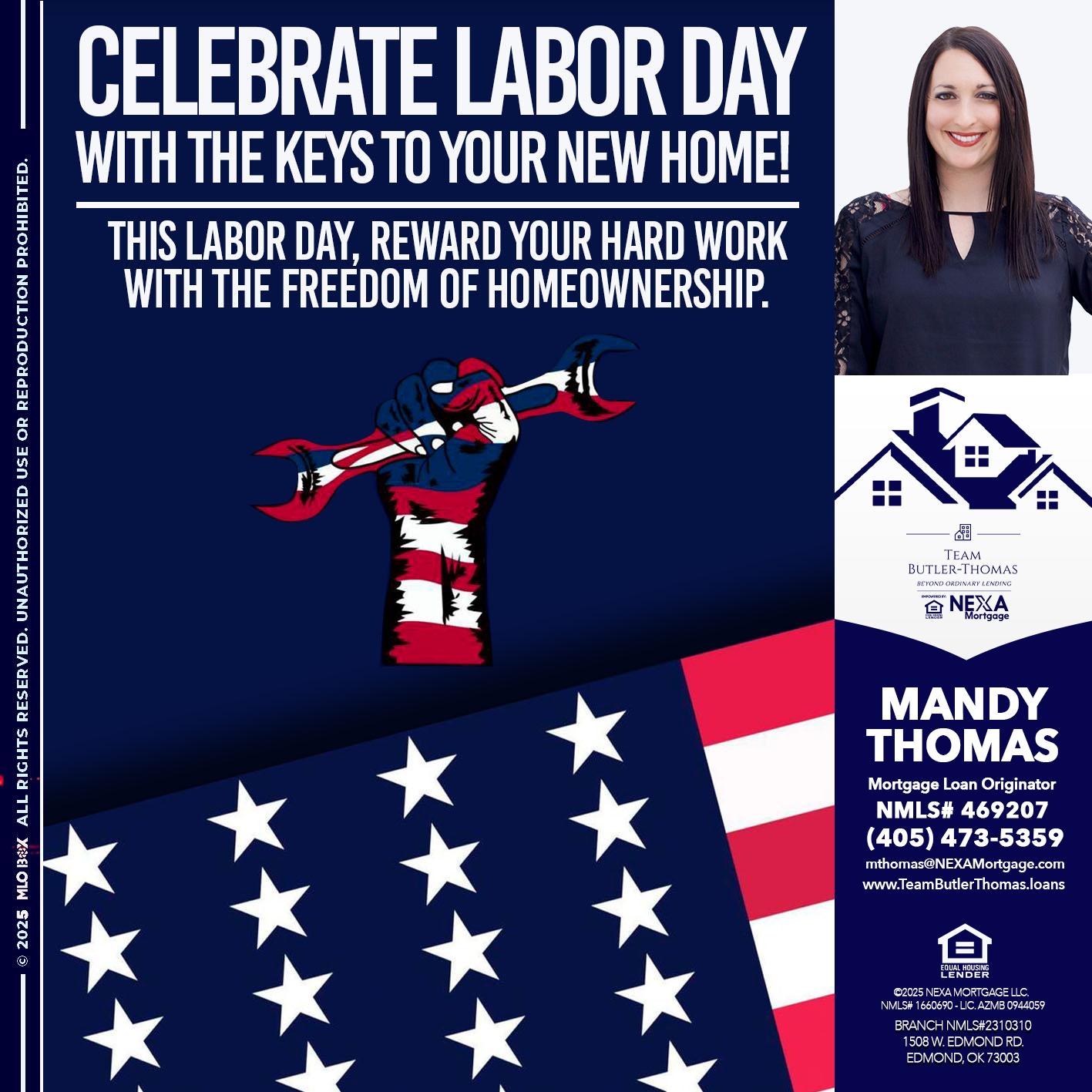 CELEBRATE LABOR DAY - Mandy Thomas -Branch Manager