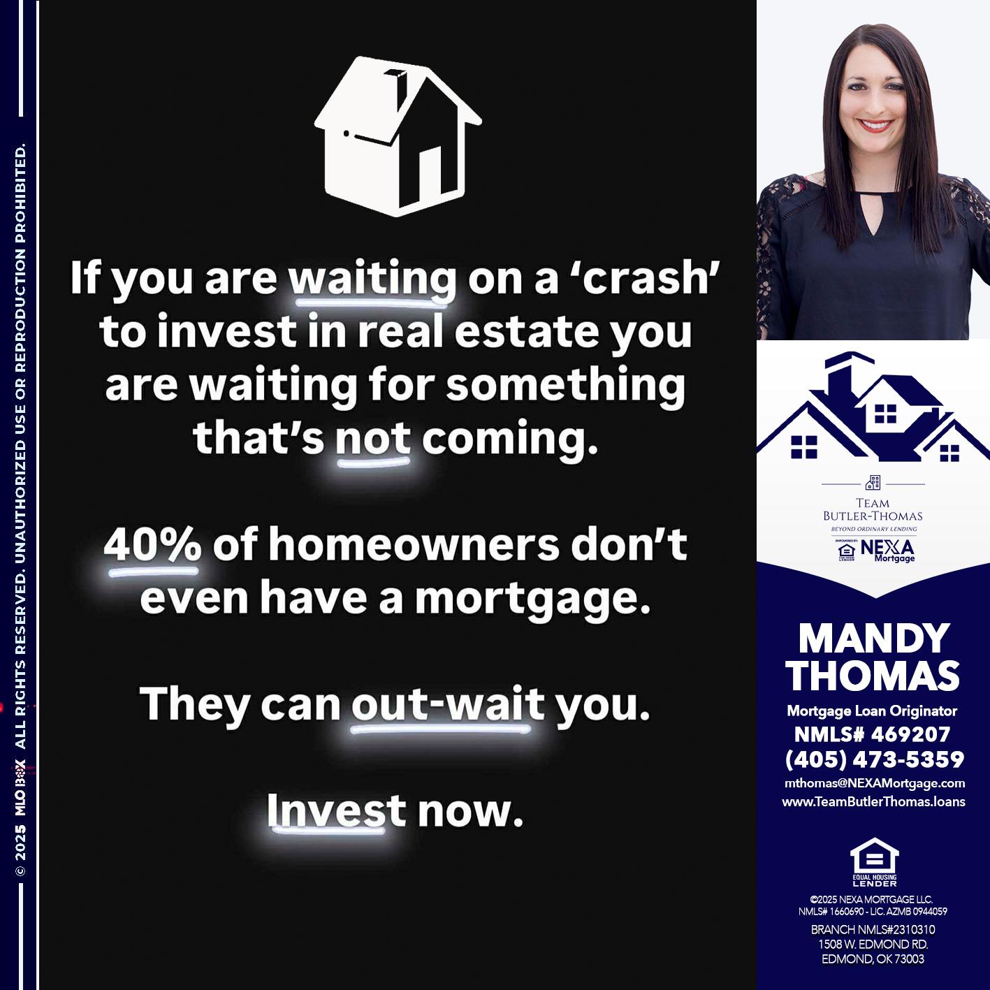 IF YOU ARE WAITING - Mandy Thomas -Branch Manager