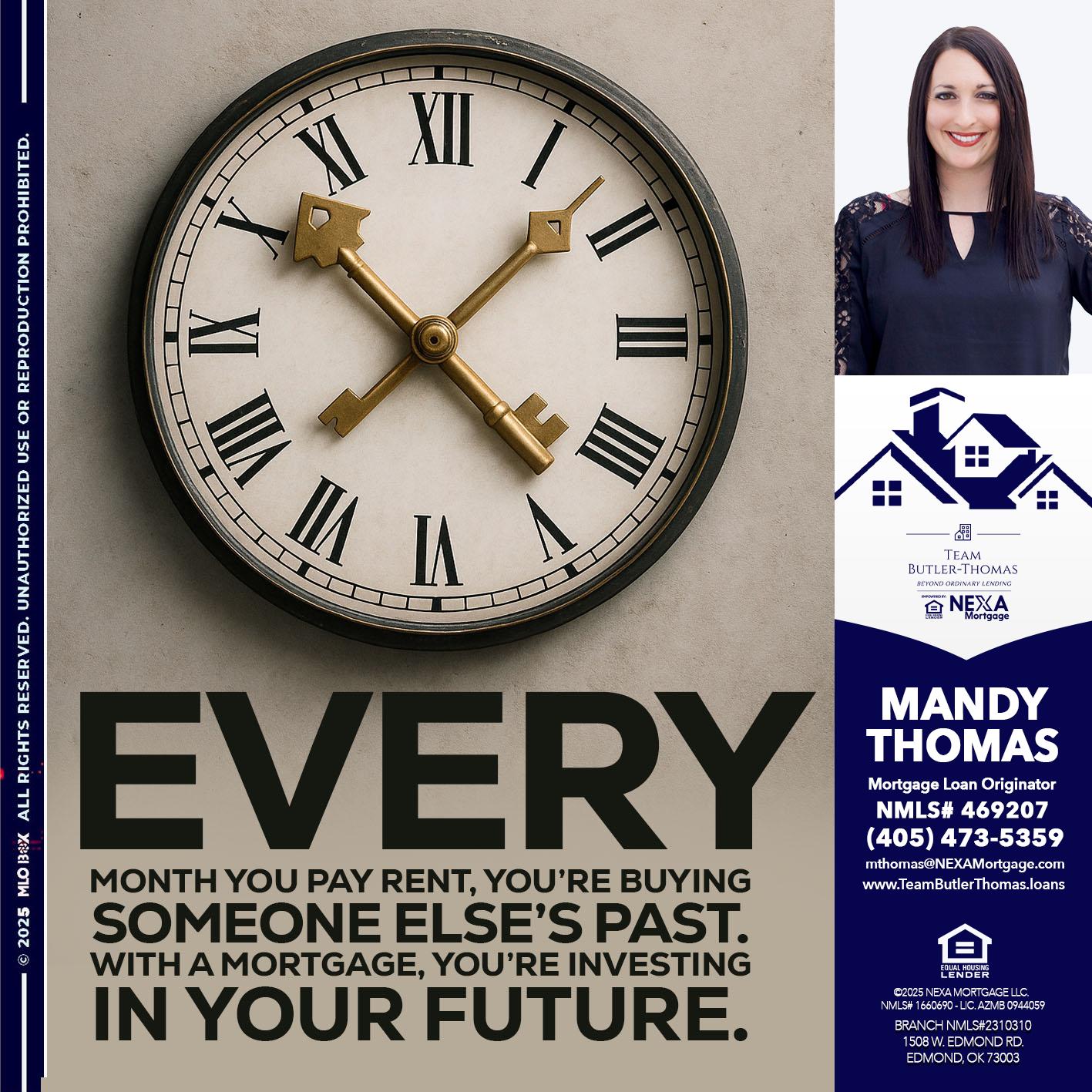 EVERY MONTH - Mandy Thomas -Branch Manager