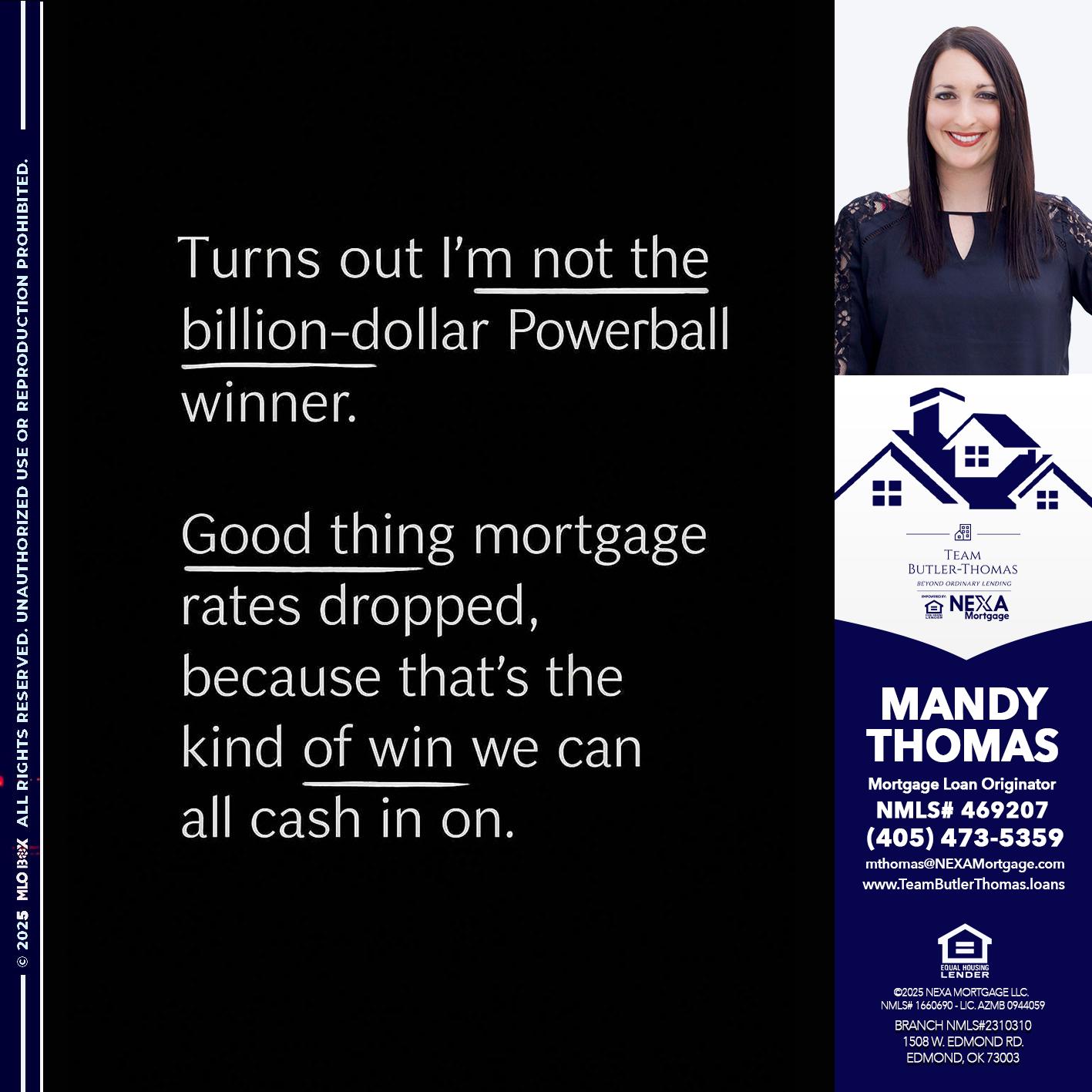 TURNS OUT - Mandy Thomas -Branch Manager