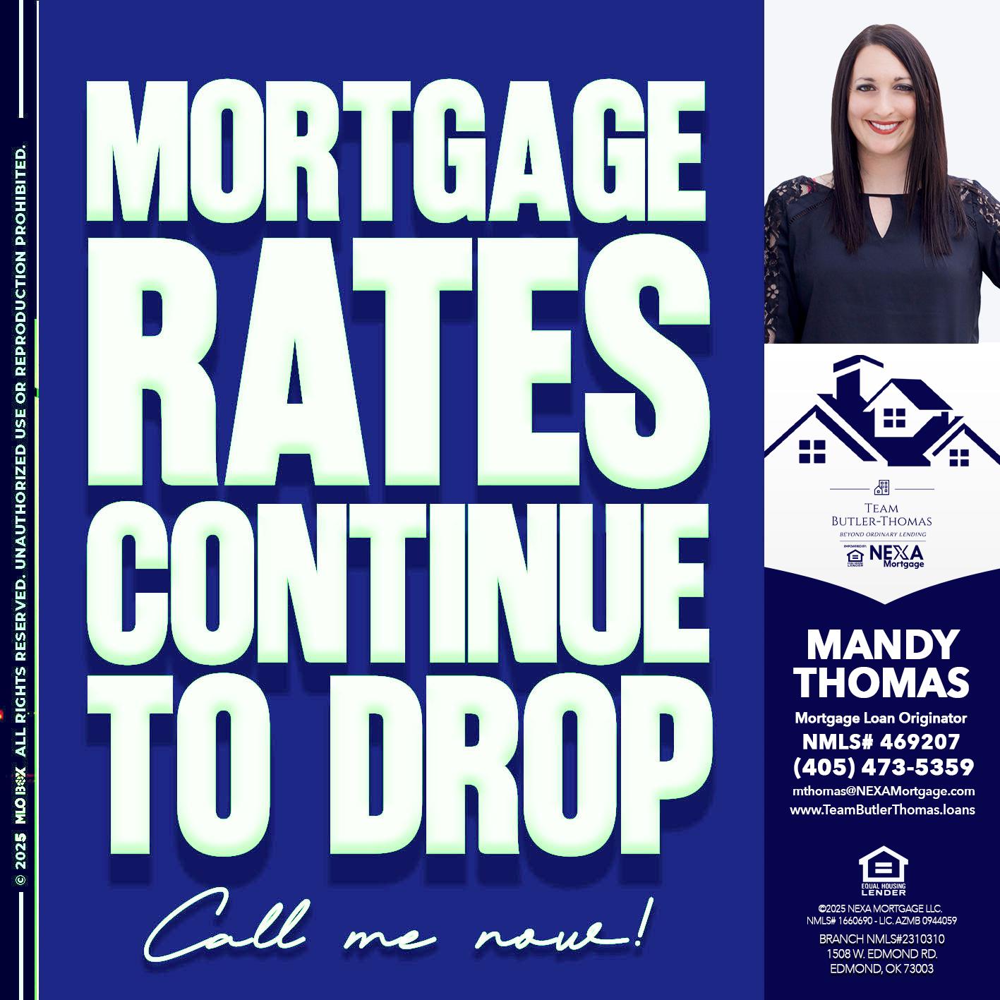 MORTGAGE RATES - Mandy Thomas -Branch Manager