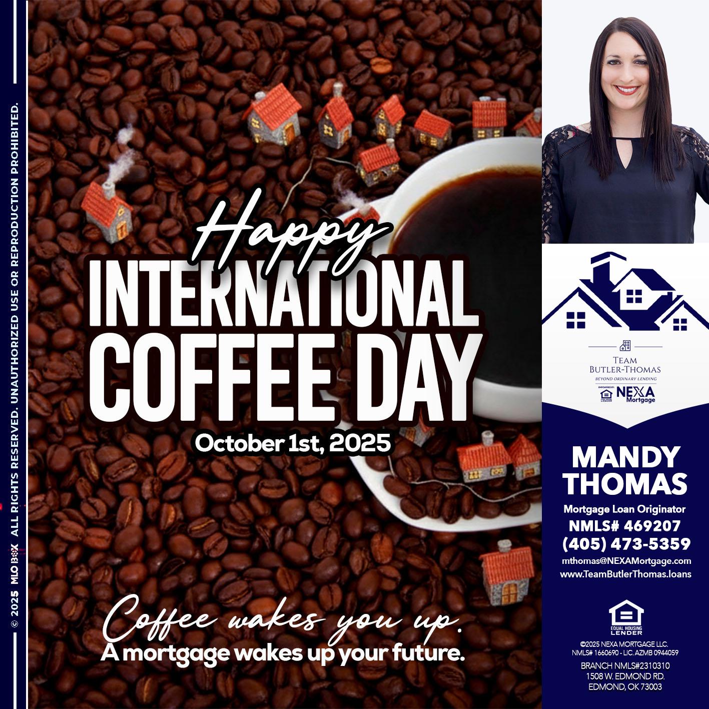 INTERNATIONAL COFFEE DAY - Mandy Thomas -Branch Manager