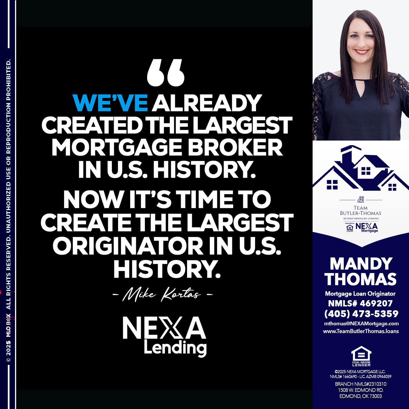 MIKE KORTAS - Mandy Thomas -Branch Manager