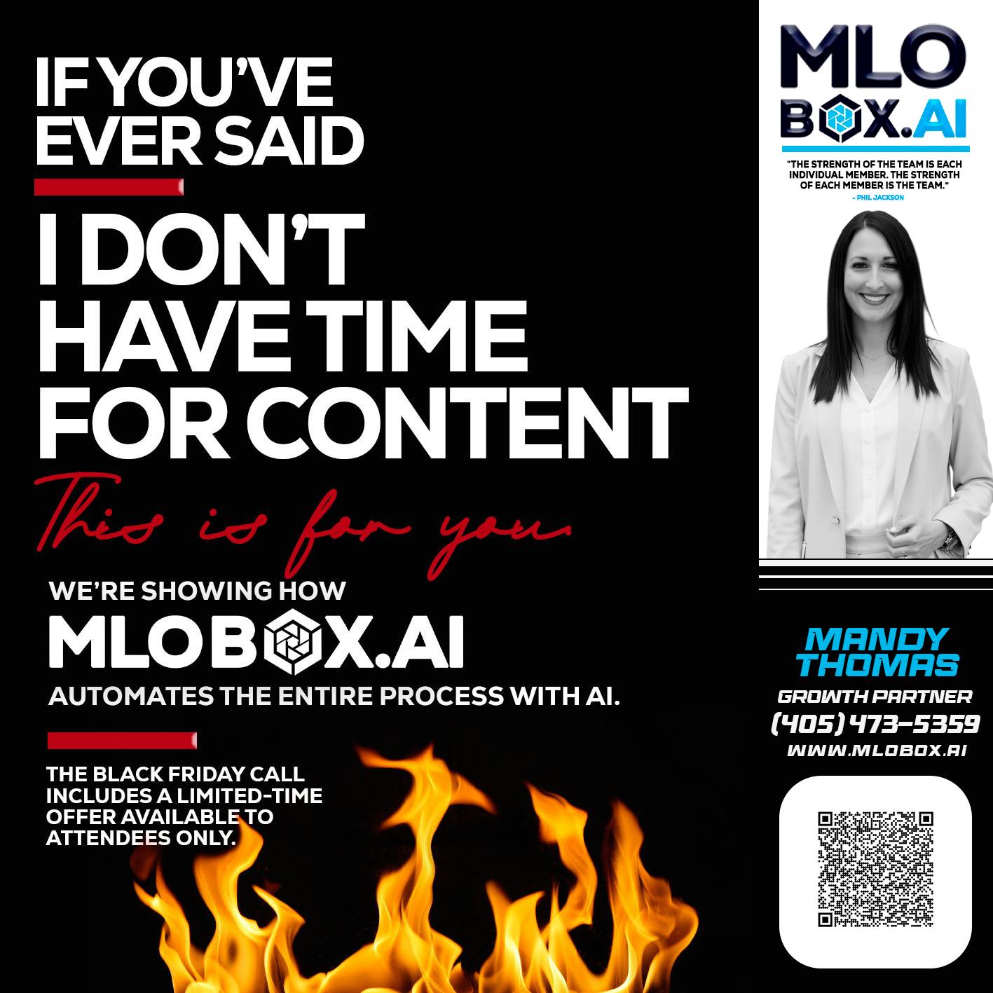 if you - Mandy Thomas -Branch Manager