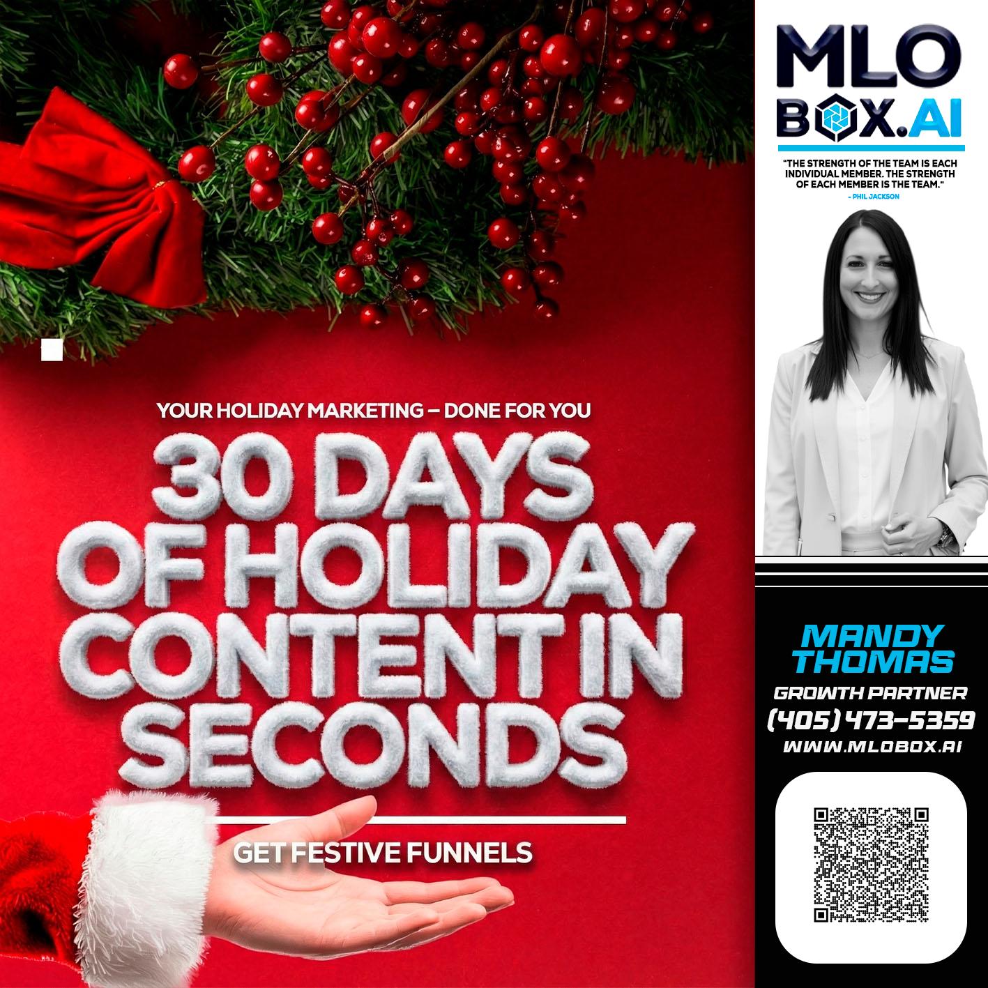 30 DAYS - Mandy Thomas -Branch Manager