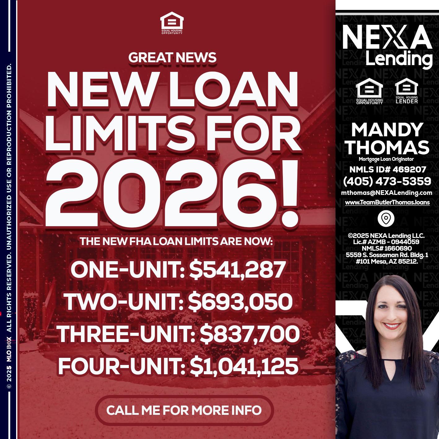 loan limits - Mandy Thomas -Branch Manager