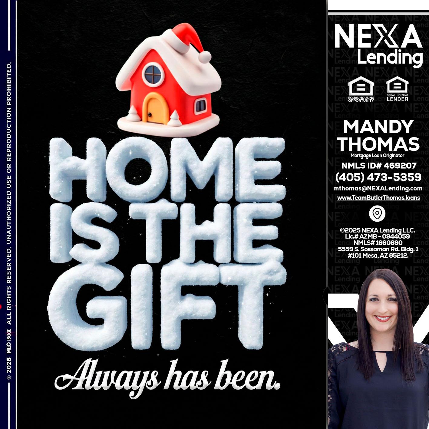 home is the gift - Mandy Thomas -Branch Manager