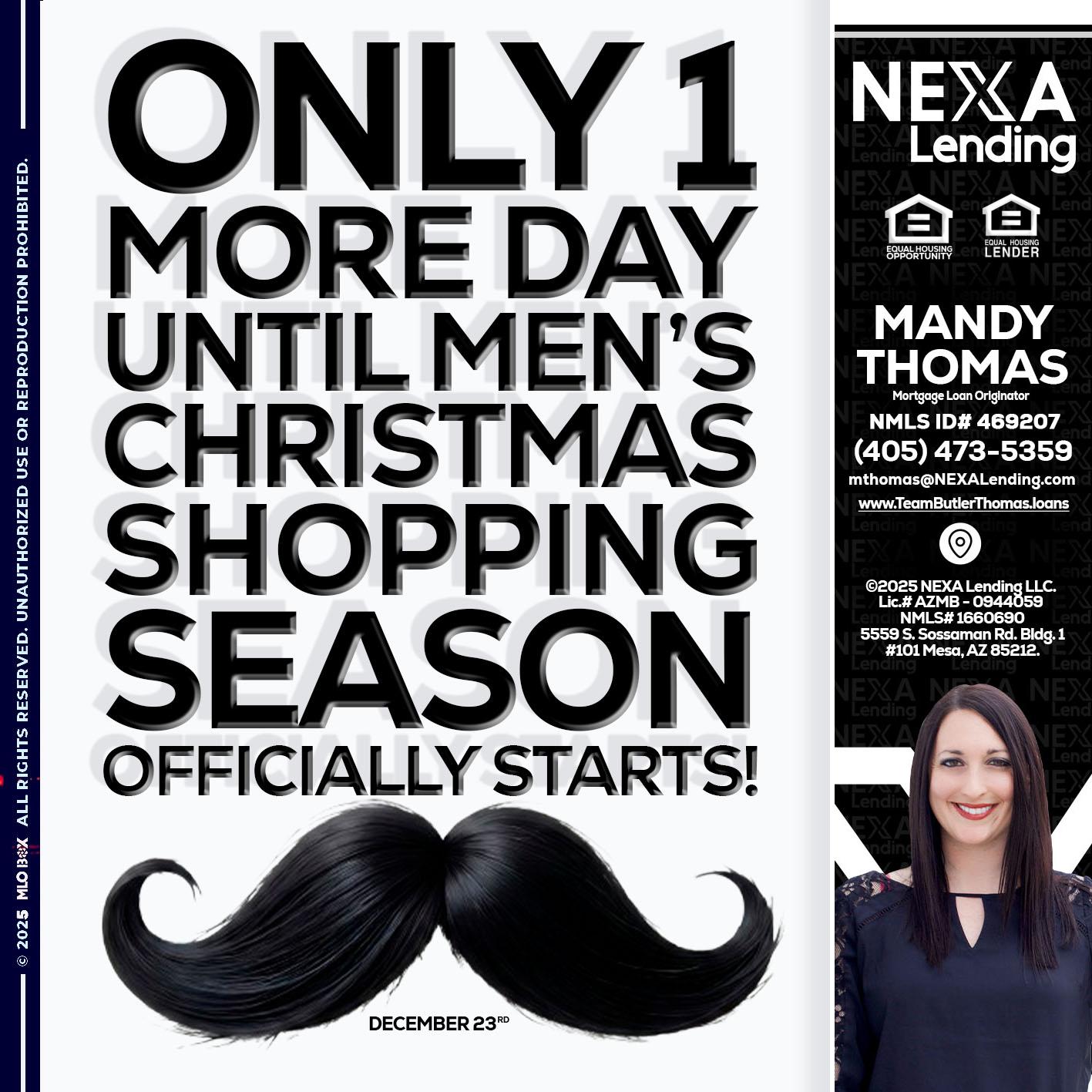 ONLY 1 DAY - Mandy Thomas -Branch Manager