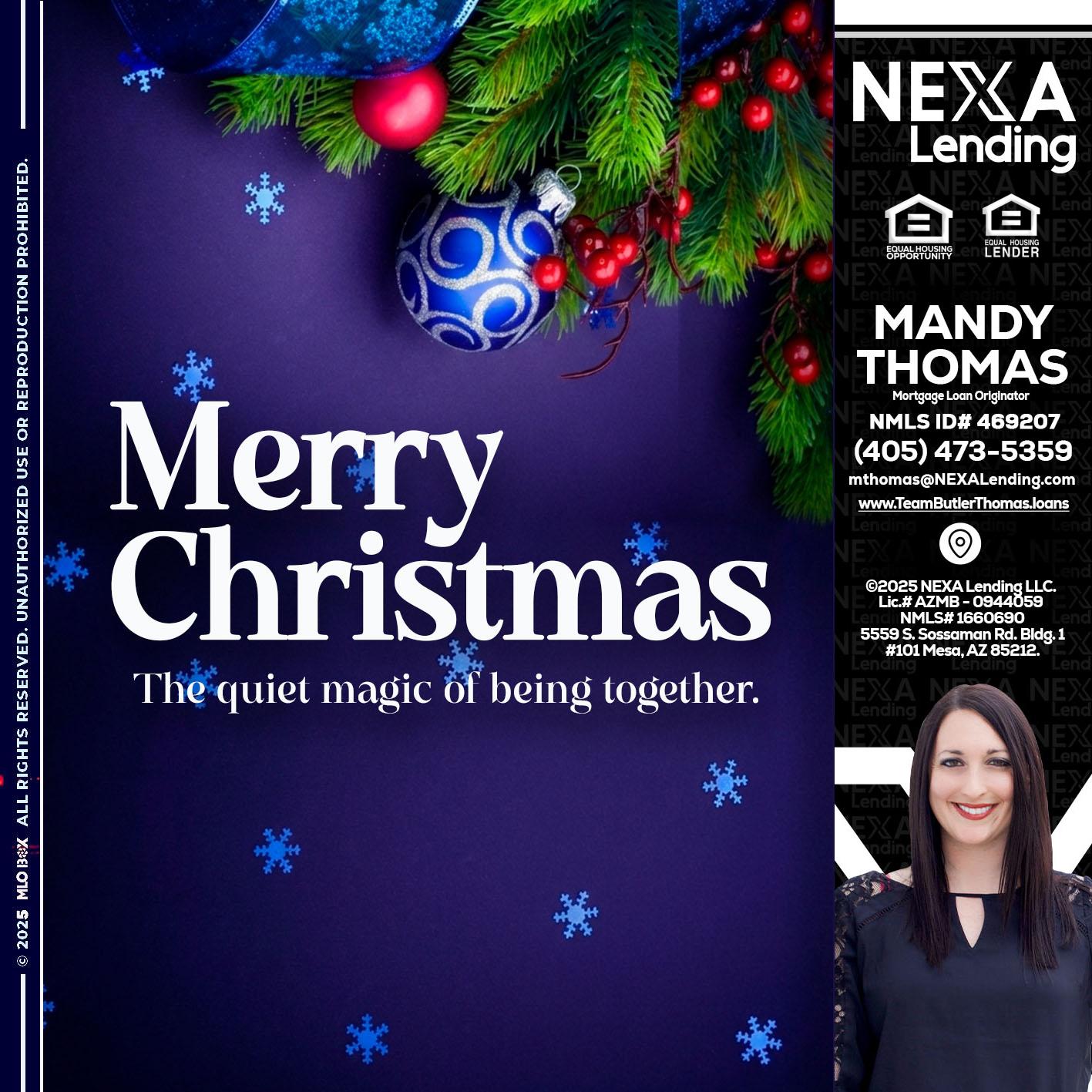 merry christmas - Mandy Thomas -Branch Manager