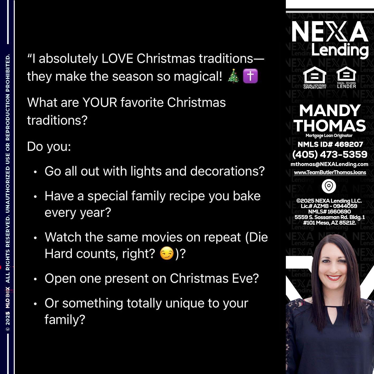 I love christmas - Mandy Thomas -Branch Manager