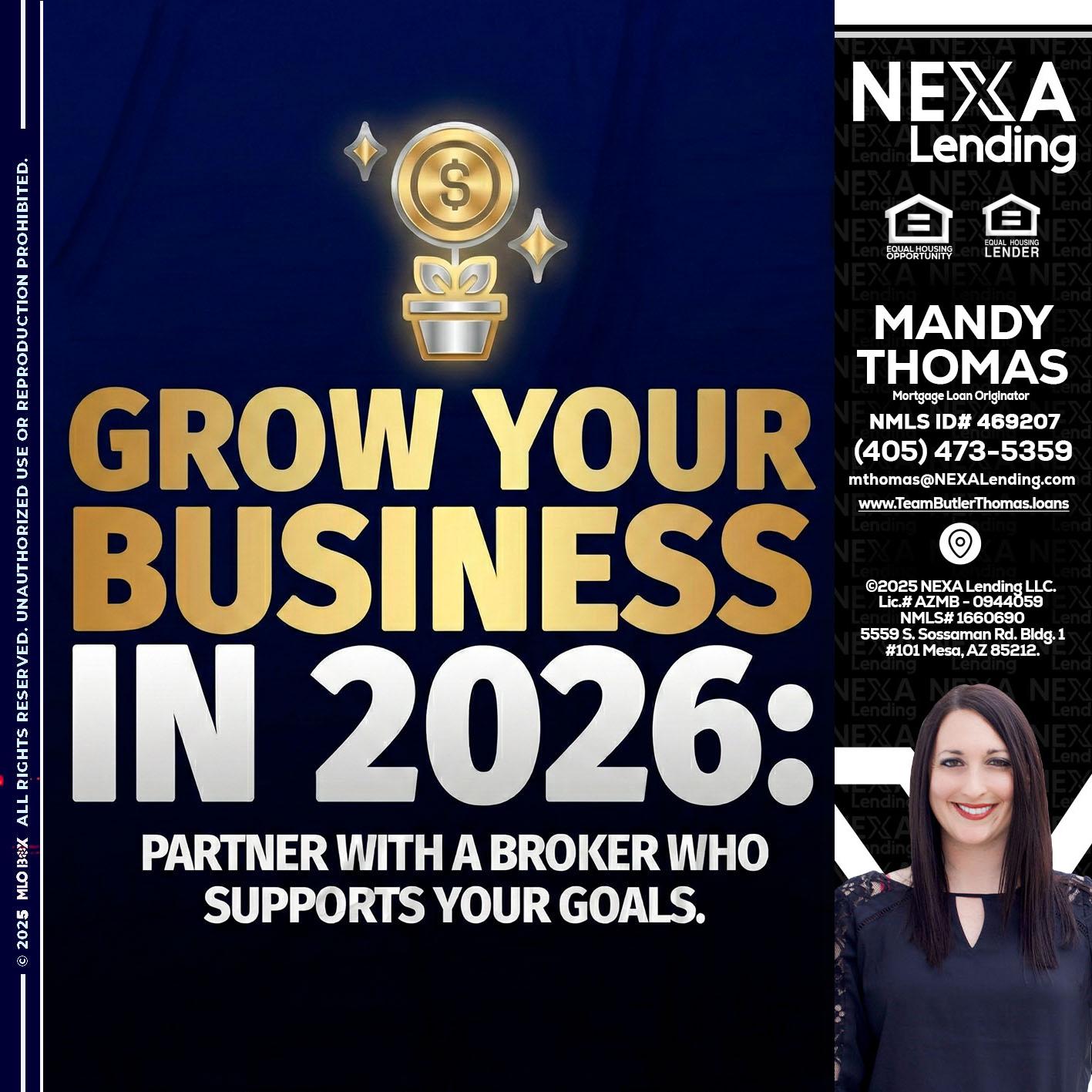 GROW YOUR BUSINESS - Mandy Thomas -Branch Manager