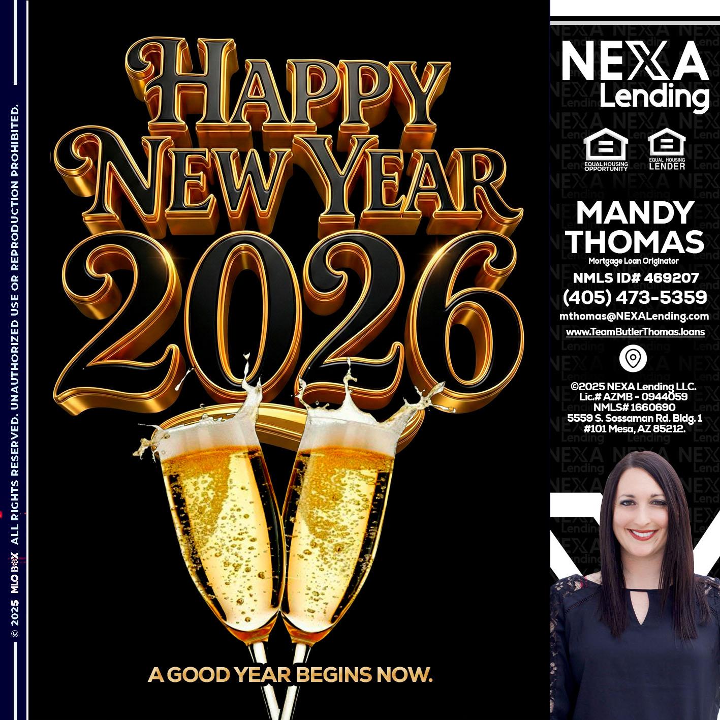 happy new year 2026 - Mandy Thomas -Branch Manager