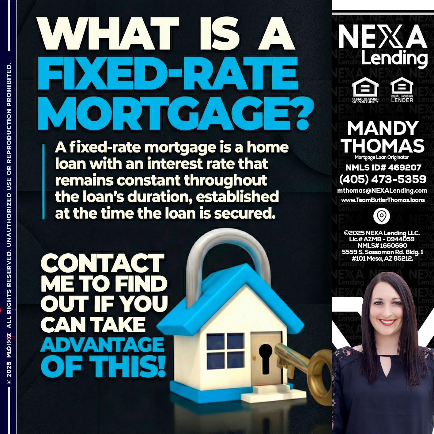 WHAT IS  A FIXED - Mandy Thomas -Branch Manager