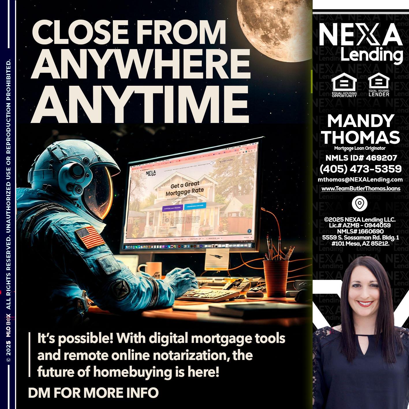 close from - Mandy Thomas -Branch Manager