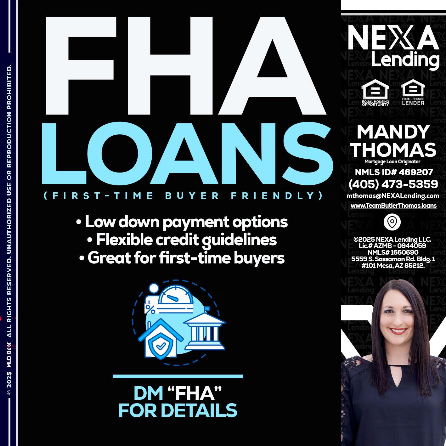 FHA LOANS - Mandy Thomas -Branch Manager