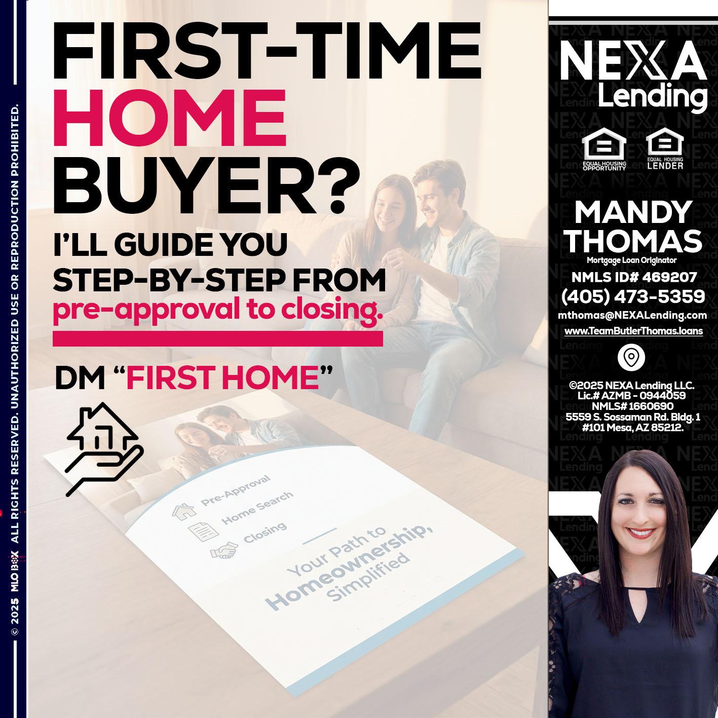 first time home buyer - Mandy Thomas -Branch Manager