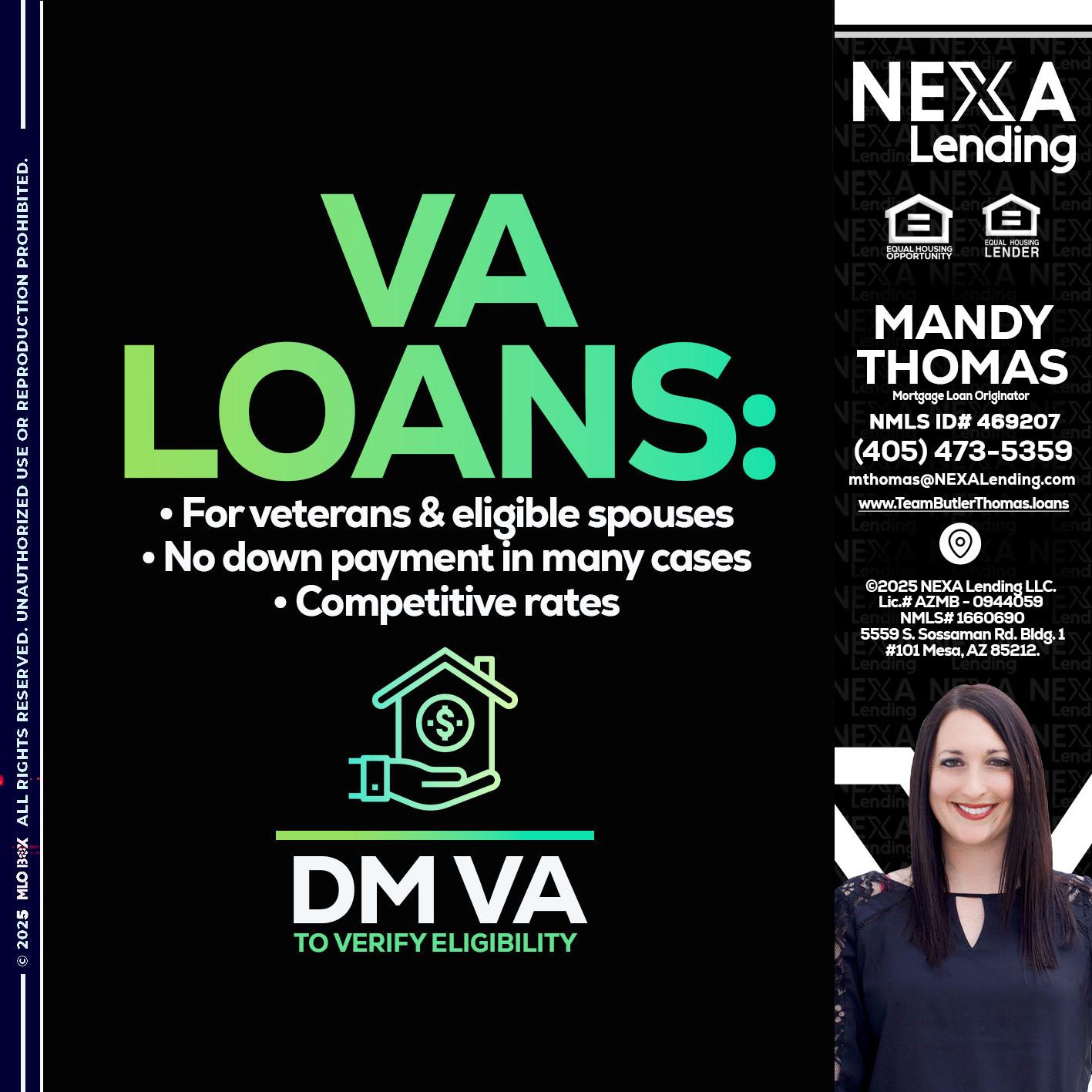 VA LOANS - Mandy Thomas -Branch Manager