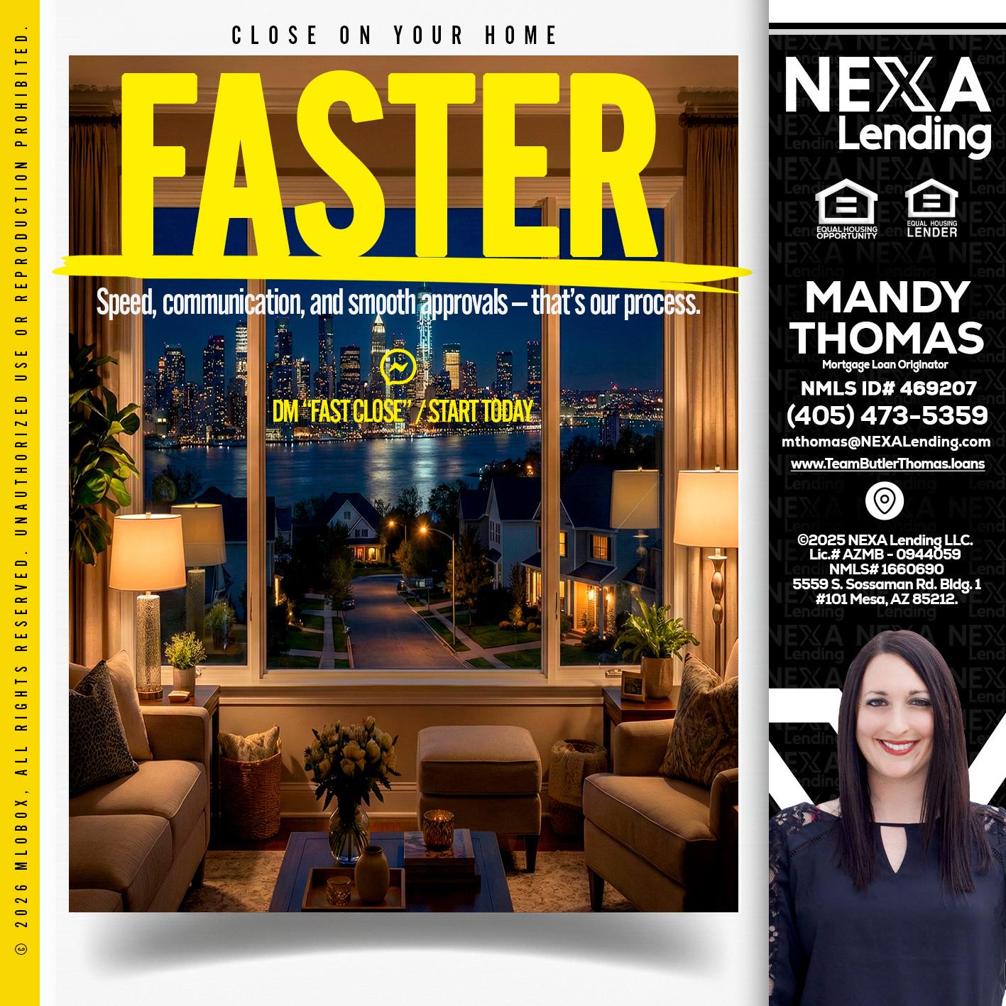 FASTER - Mandy Thomas -Branch Manager