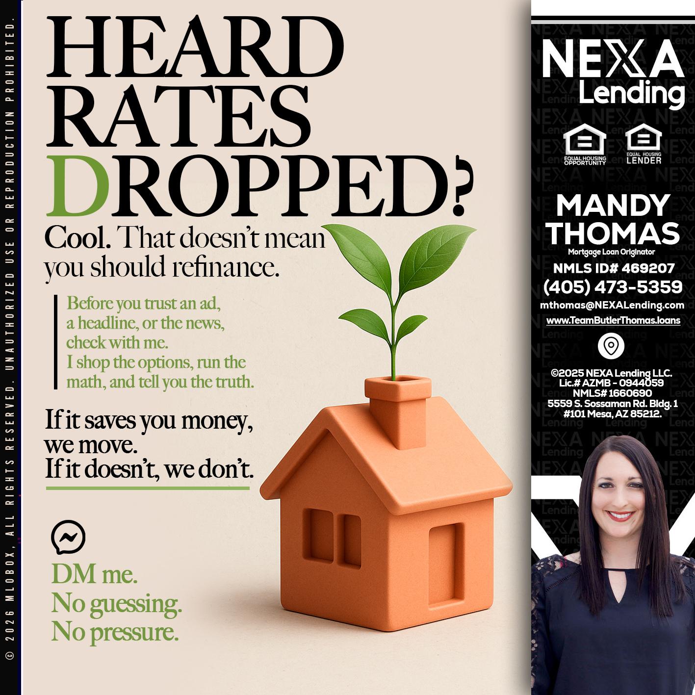 HEARD RATES - Mandy Thomas -Branch Manager