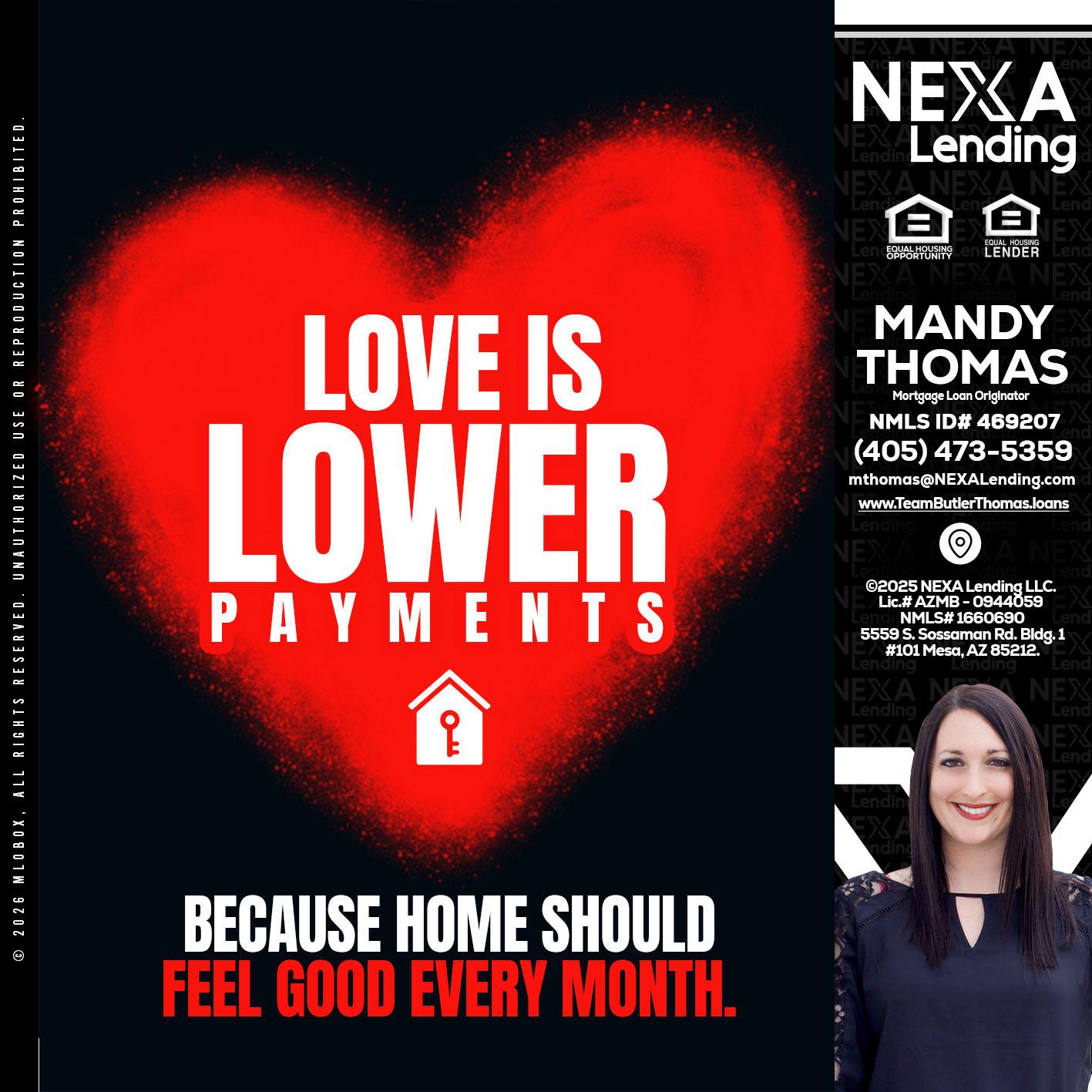 LOVE IS LOWER - Mandy Thomas -Branch Manager