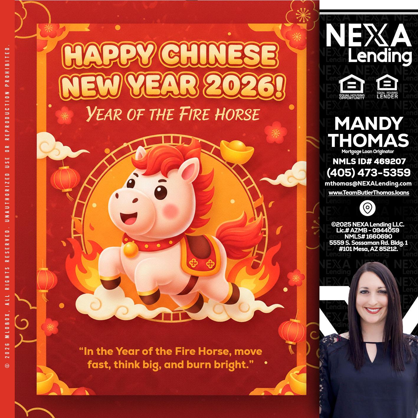 happy Chinese new year - Mandy Thomas -Branch Manager