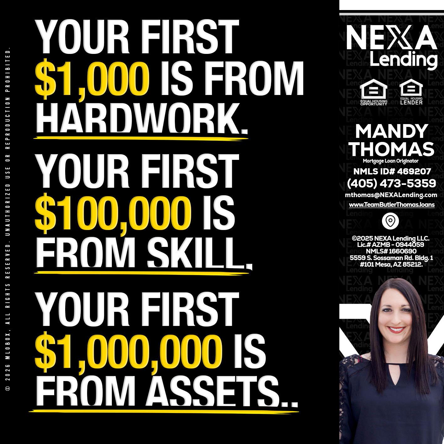 YOUR FIRST $1000 - Mandy Thomas -Branch Manager