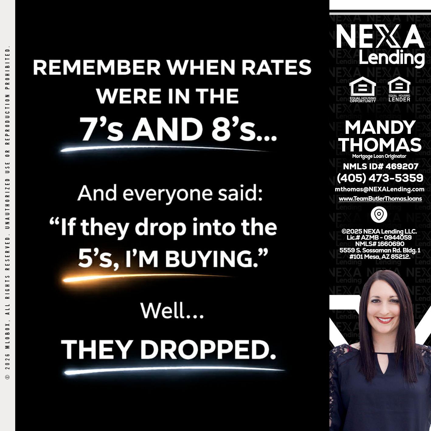 REMEMBER WHEN - Mandy Thomas -Branch Manager