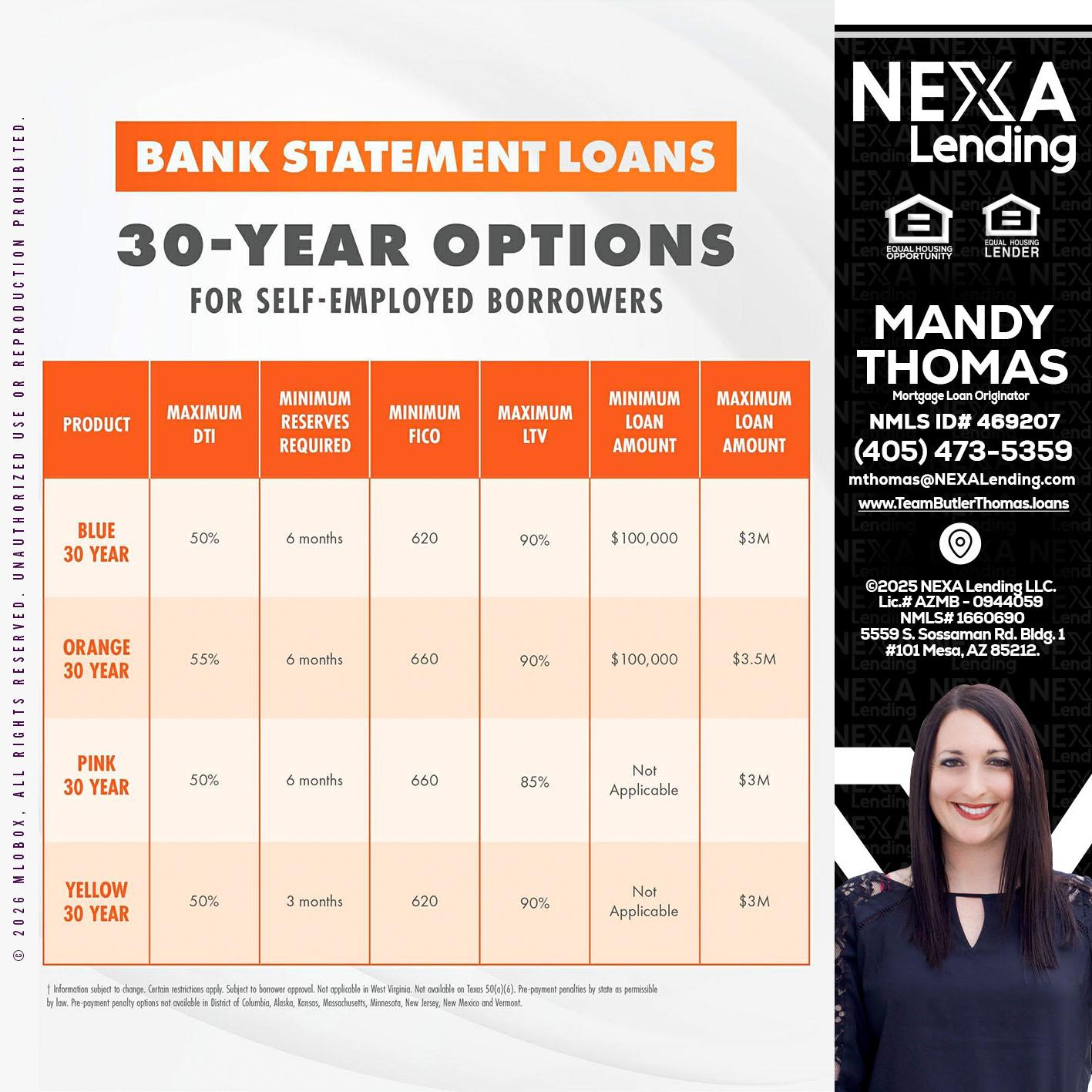 30 YEARS OPTIONS - Mandy Thomas -Branch Manager