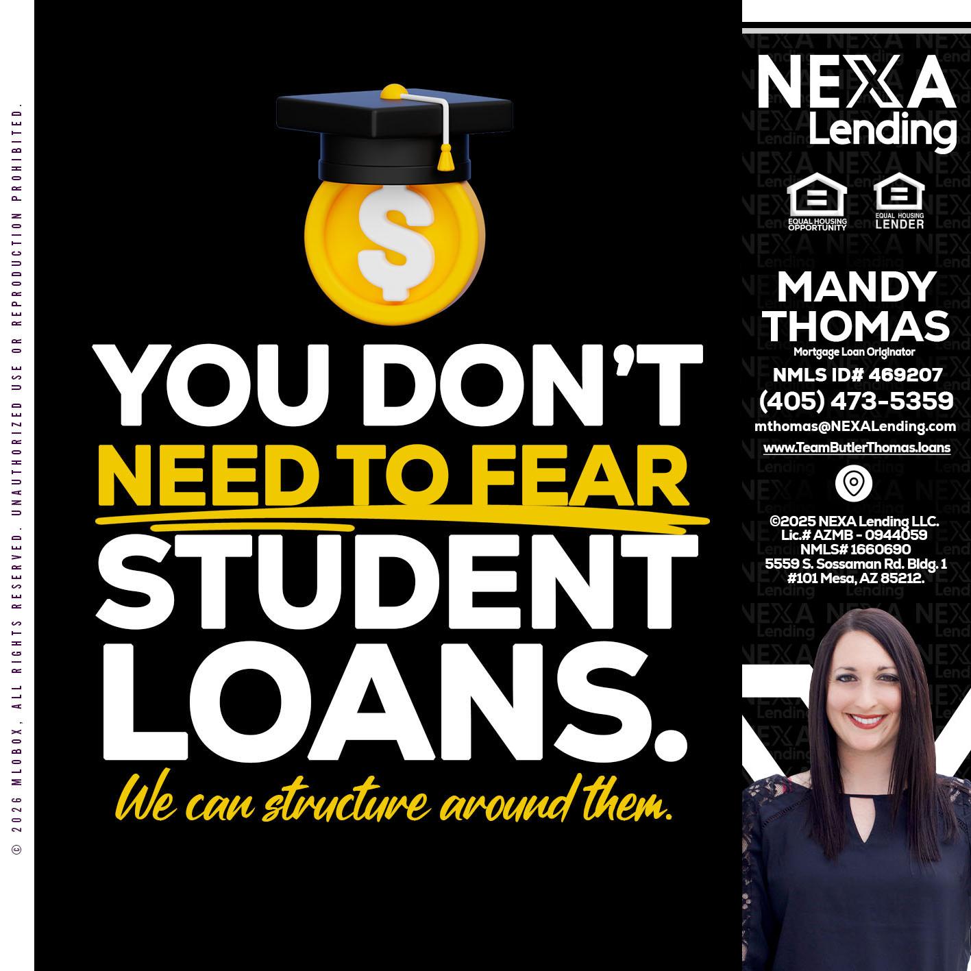 YOU DONT NEED - Mandy Thomas -Branch Manager