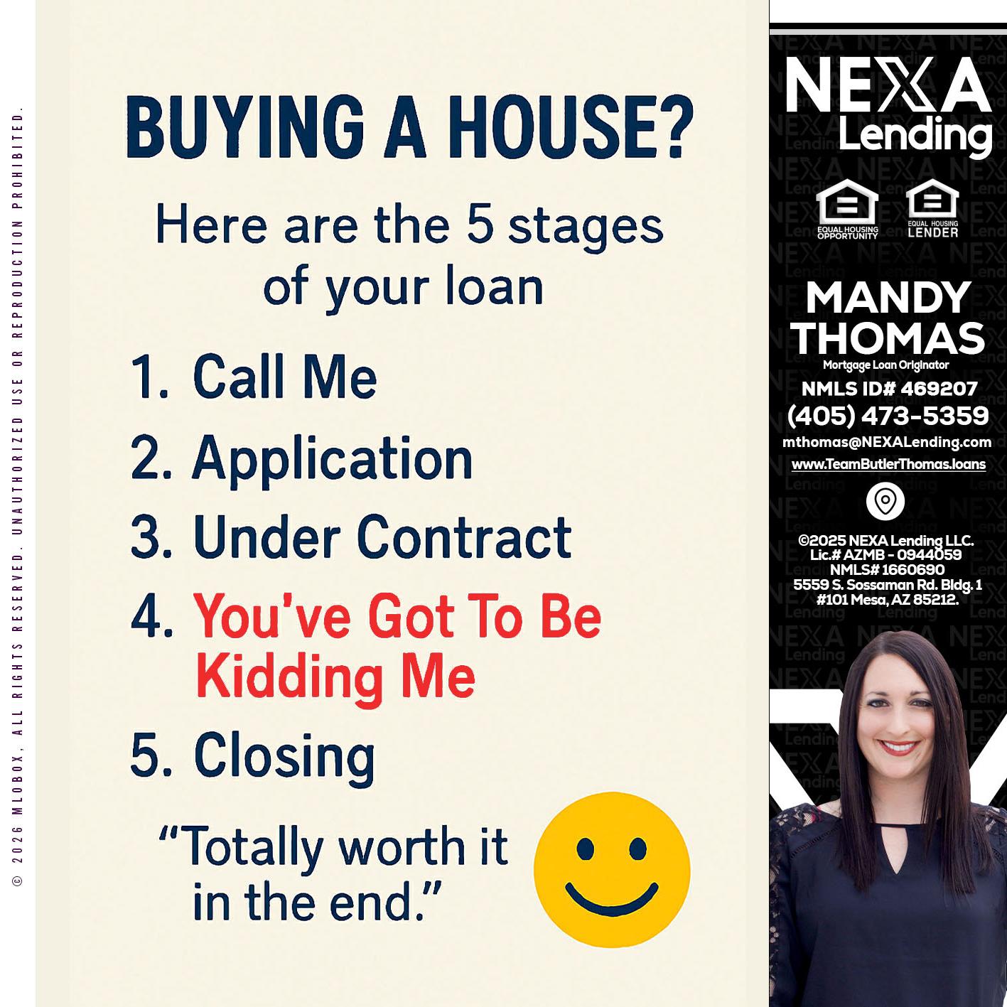 BUYING A HOUSE - Mandy Thomas -Branch Manager