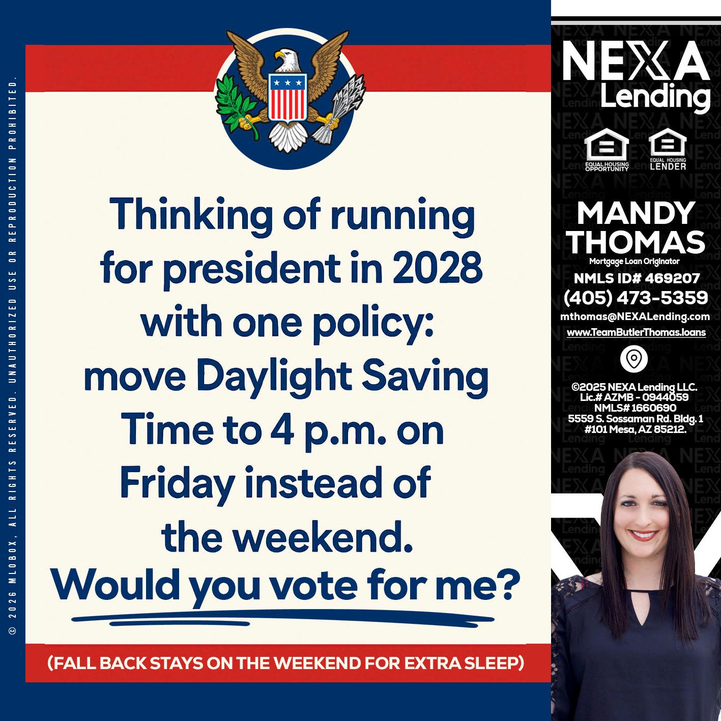 THINKING OF RUNING - Mandy Thomas -Branch Manager