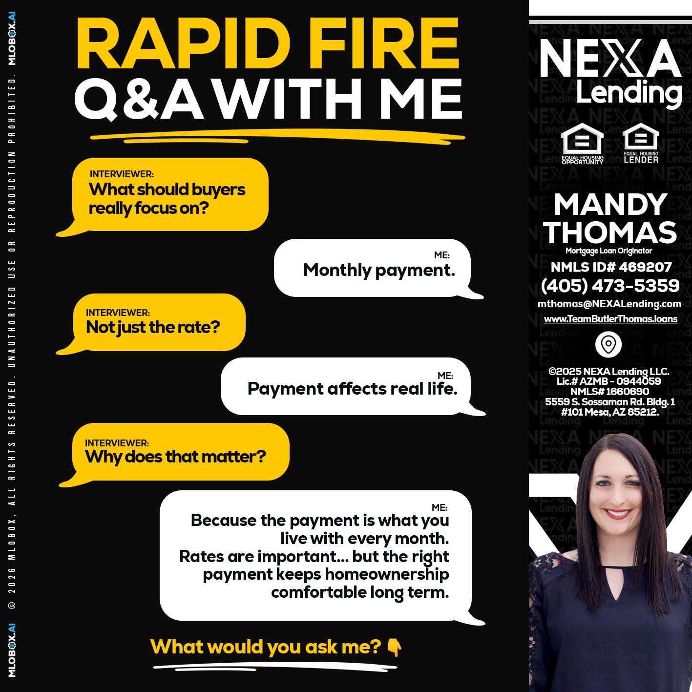 RAPID FIRE Q&A - Mandy Thomas -Branch Manager