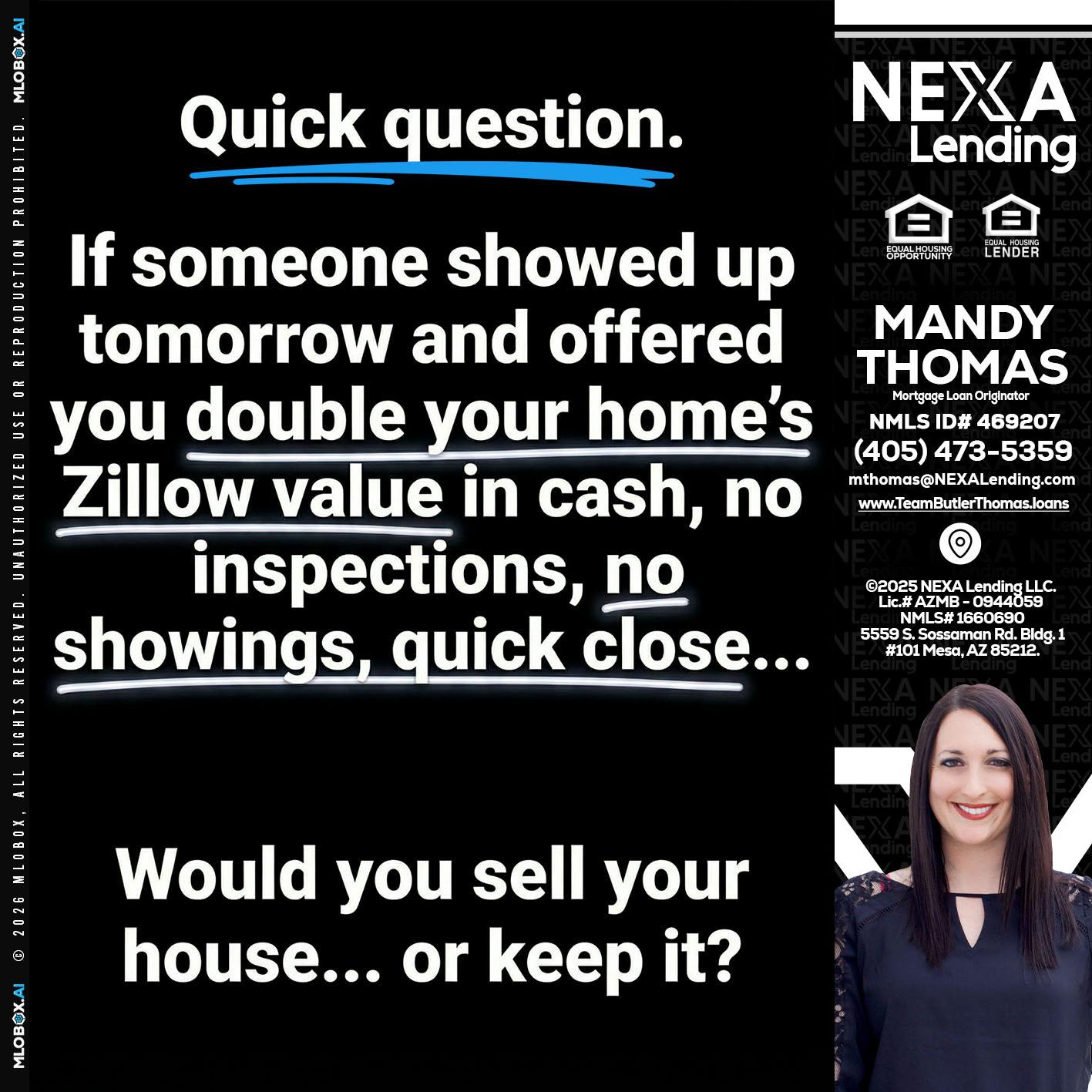 QUICK QUESTION - Mandy Thomas -Branch Manager